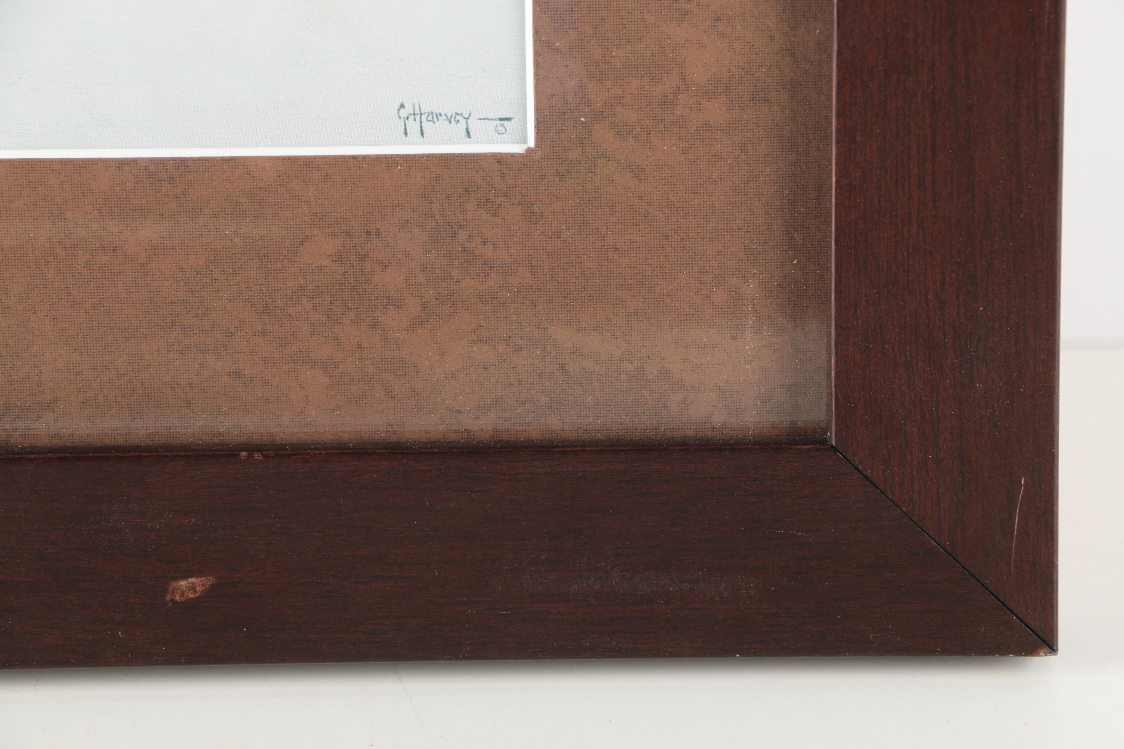 G. Harvey Offset Lithographs After Paintings Featuring Limited Edition "Cowboy Country Club"