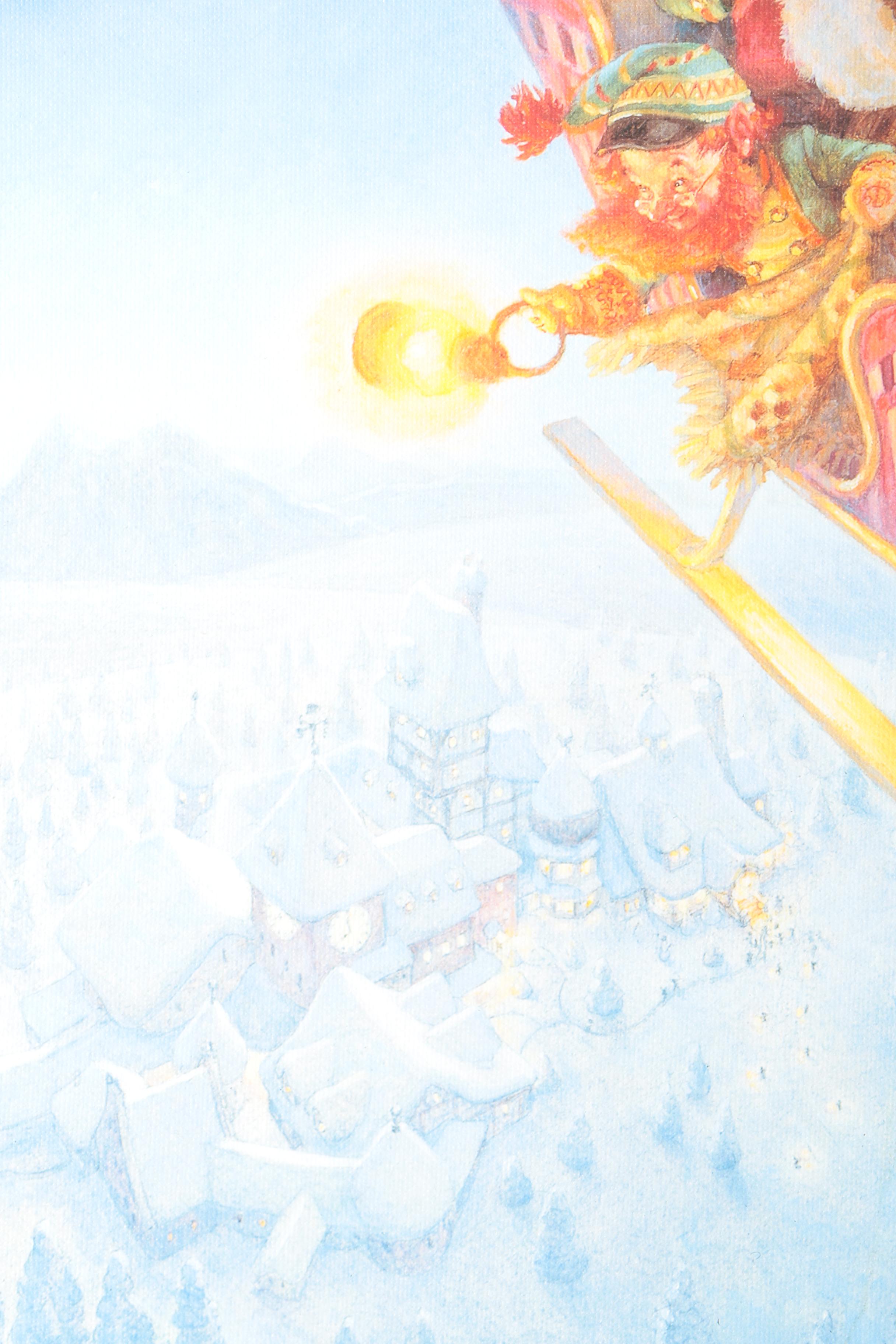 Limited Edition Giclee on Canvas After Scott Gustafson "Up, Up, and Away!"