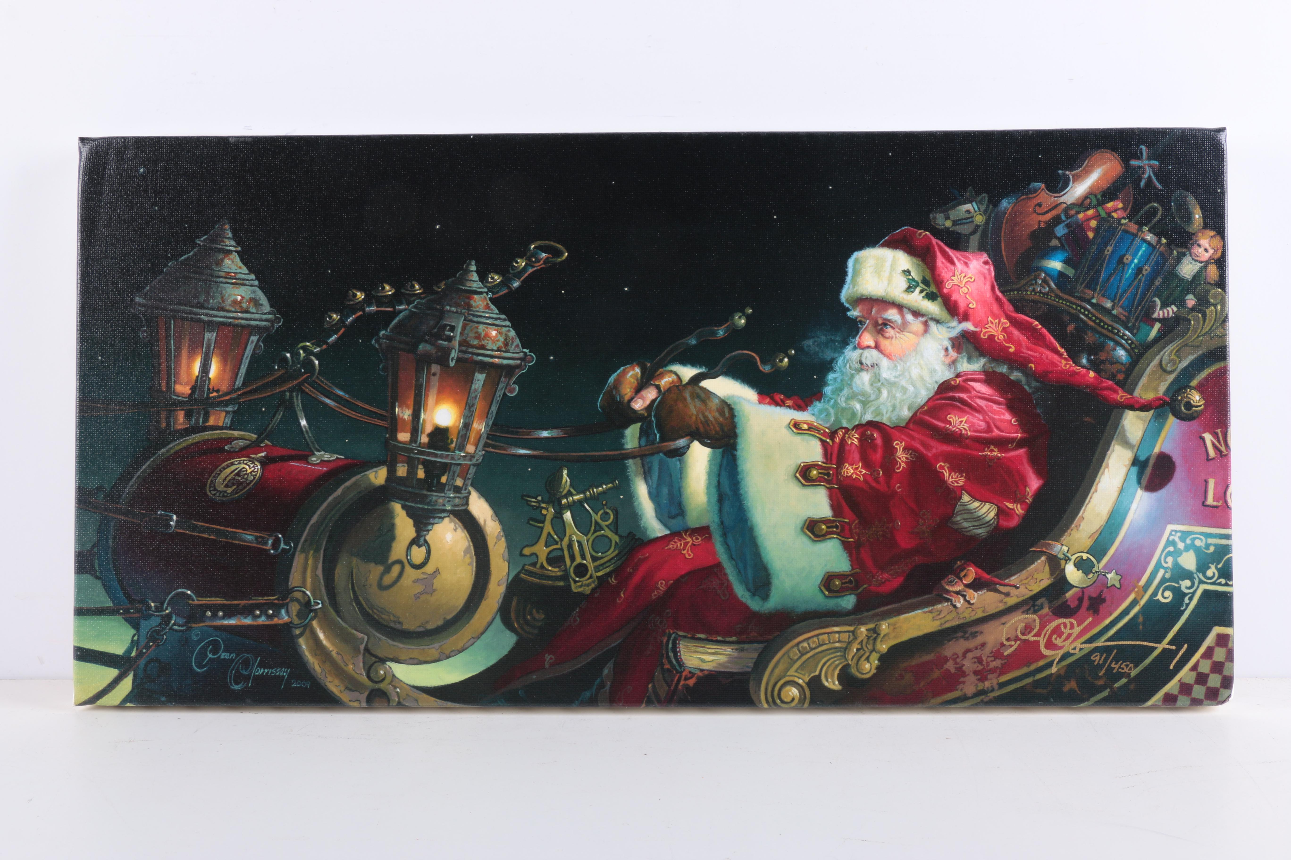 Dean Morrissey Giclees on Canvas "Father Christmas" and  "Father Christmas: The Sleigh Ride"