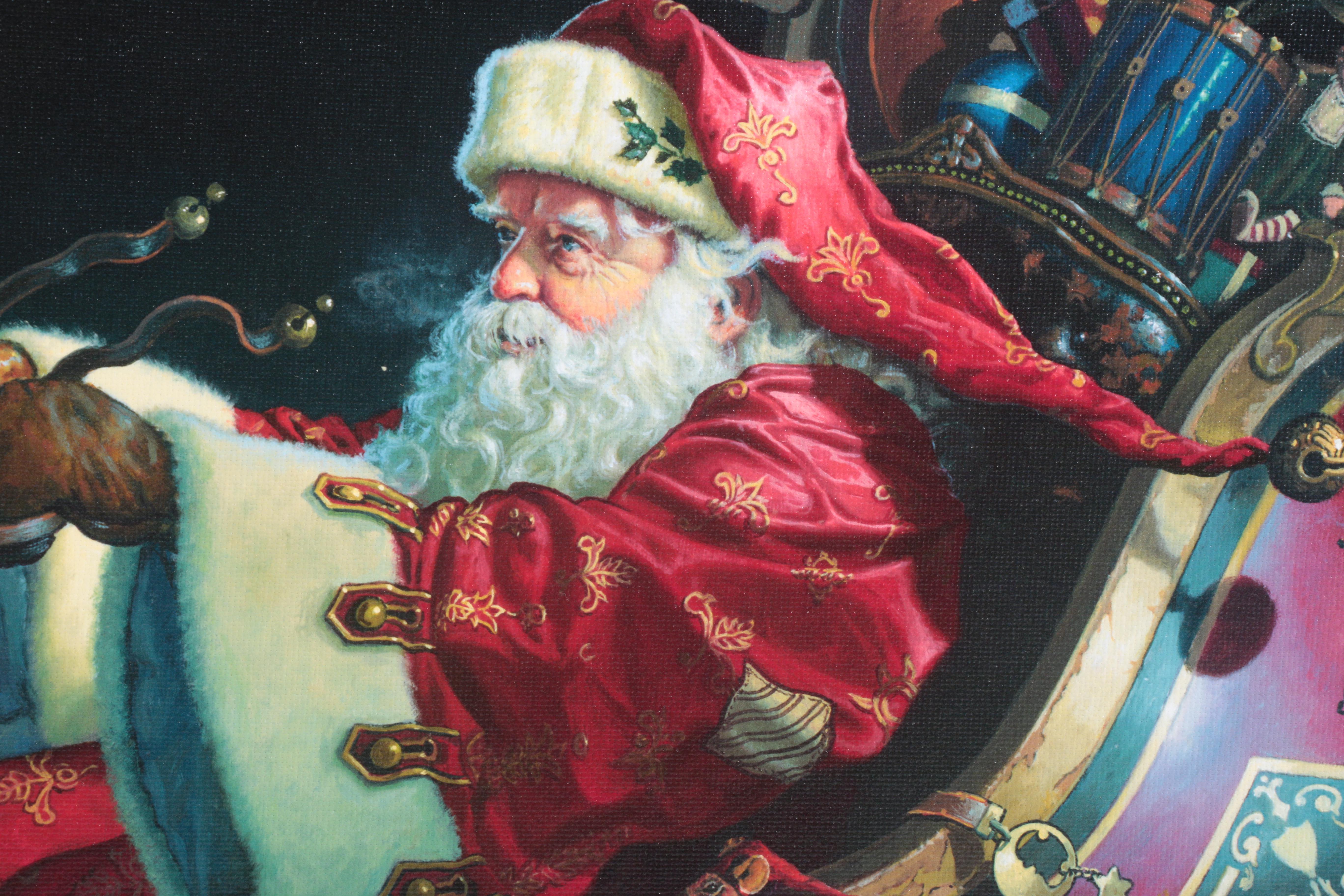 Dean Morrissey Giclees on Canvas "Father Christmas" and  "Father Christmas: The Sleigh Ride"