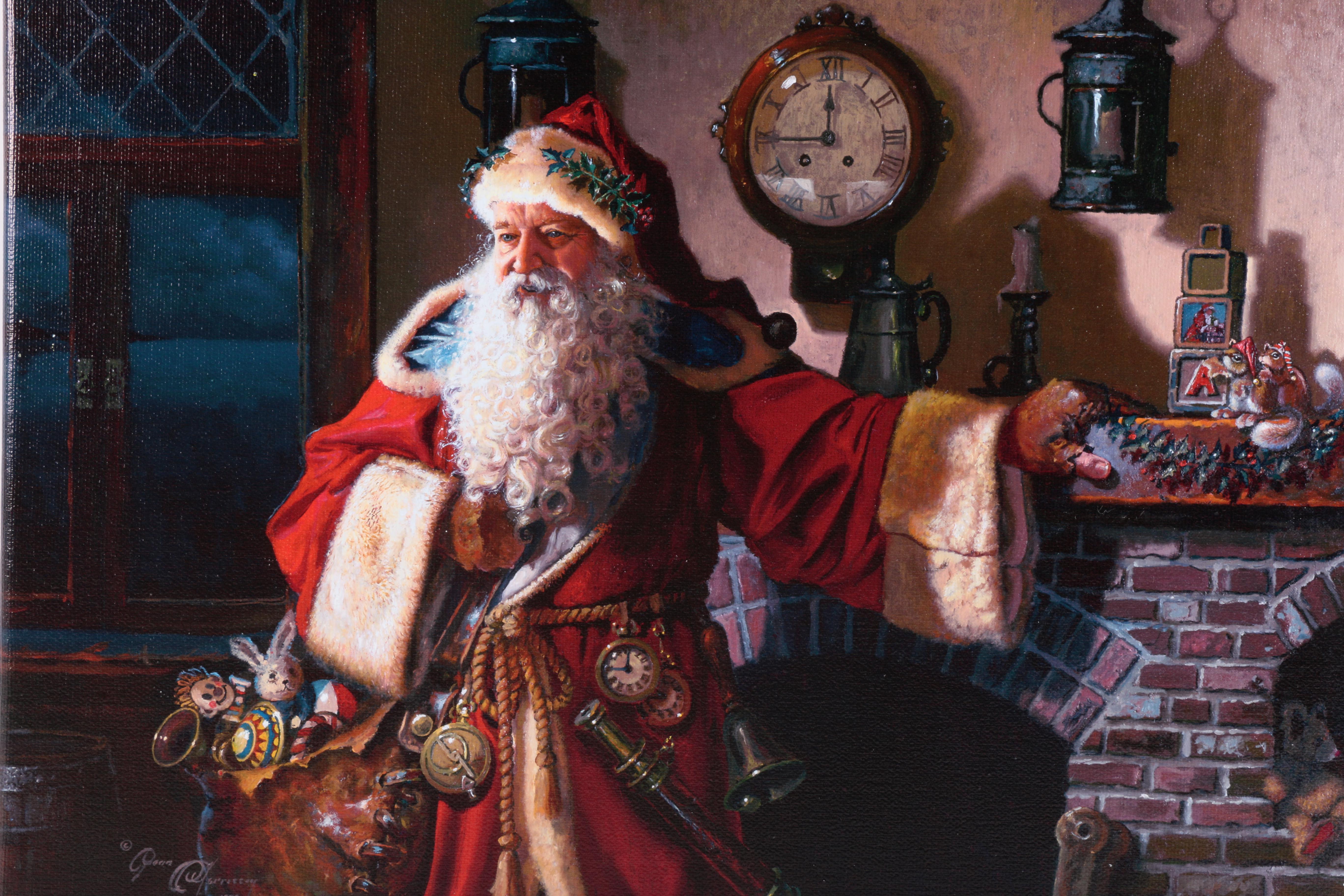 Dean Morrissey Giclees on Canvas "Father Christmas" and  "Father Christmas: The Sleigh Ride"