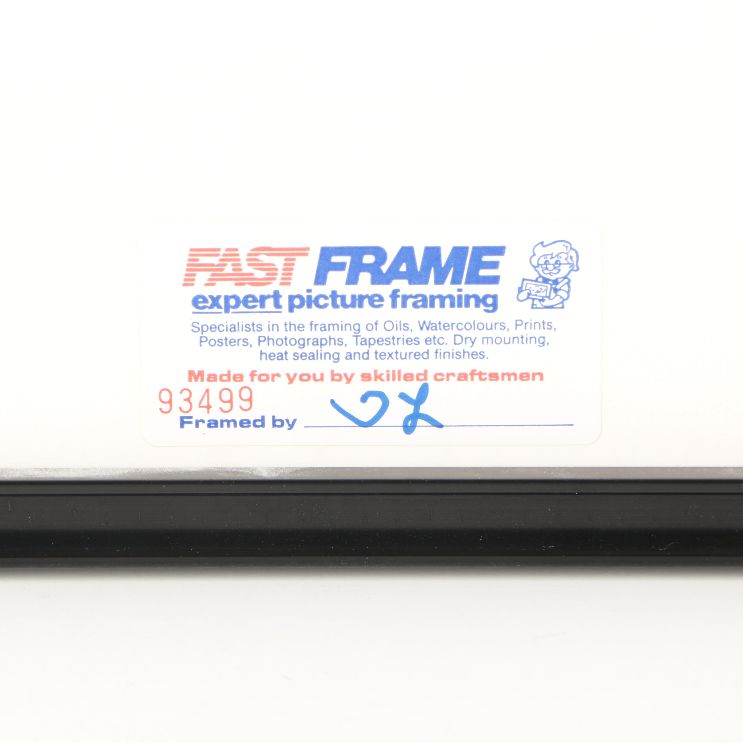 Will Bullas Offset Lithograph "Wine-oceros"