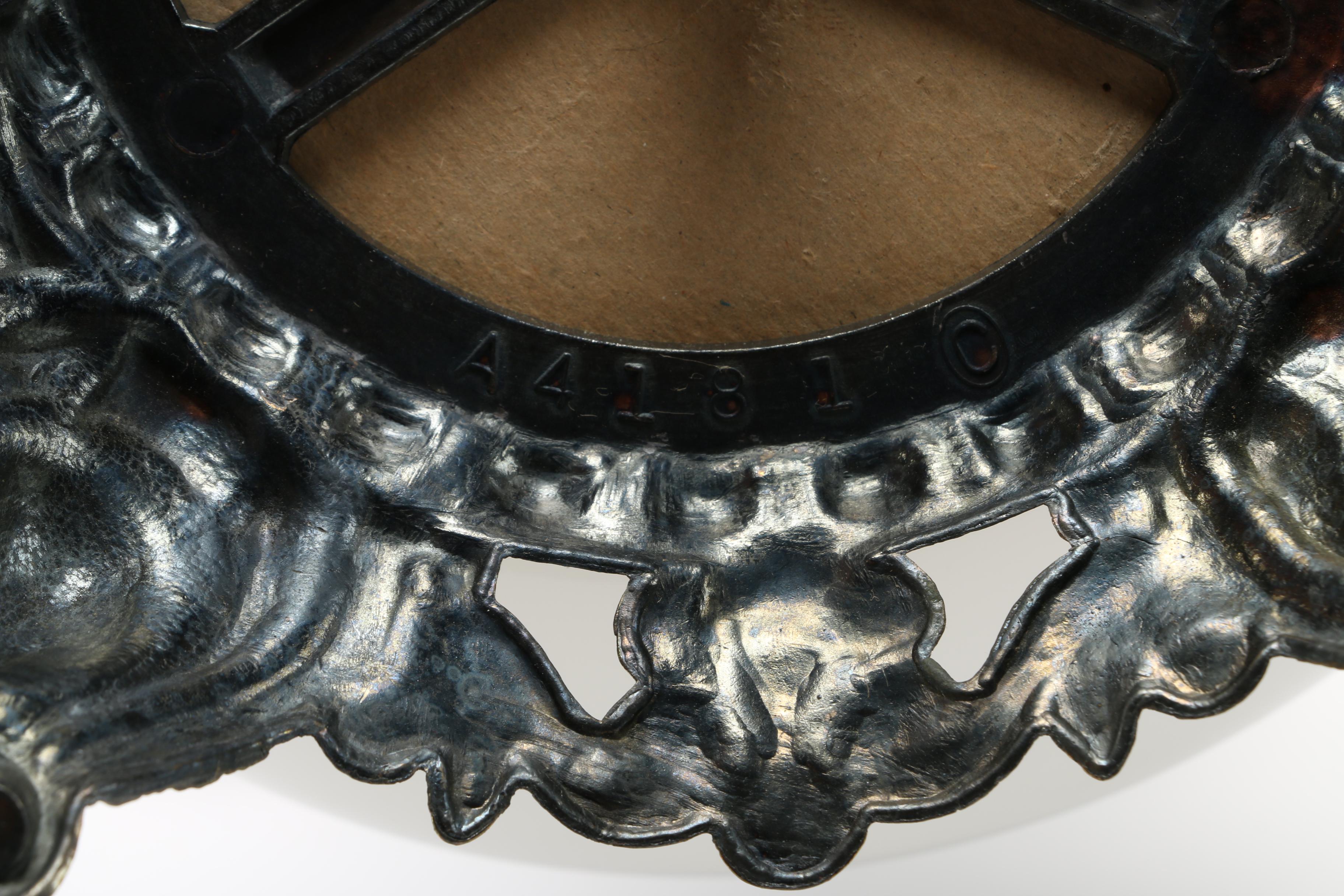 Blue Rose Glass Hurricane Lamp