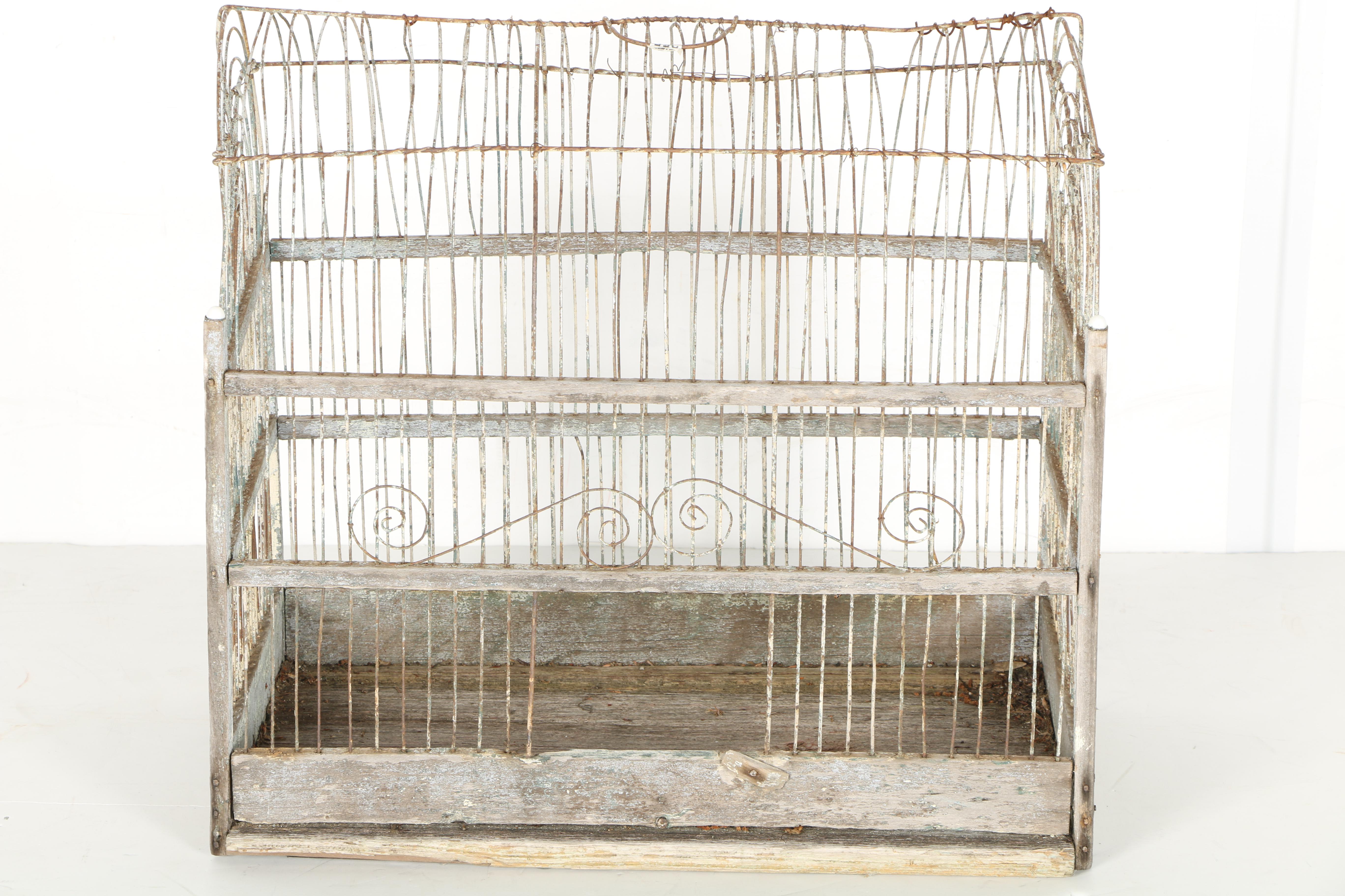 Vintage Metal Bird Cage