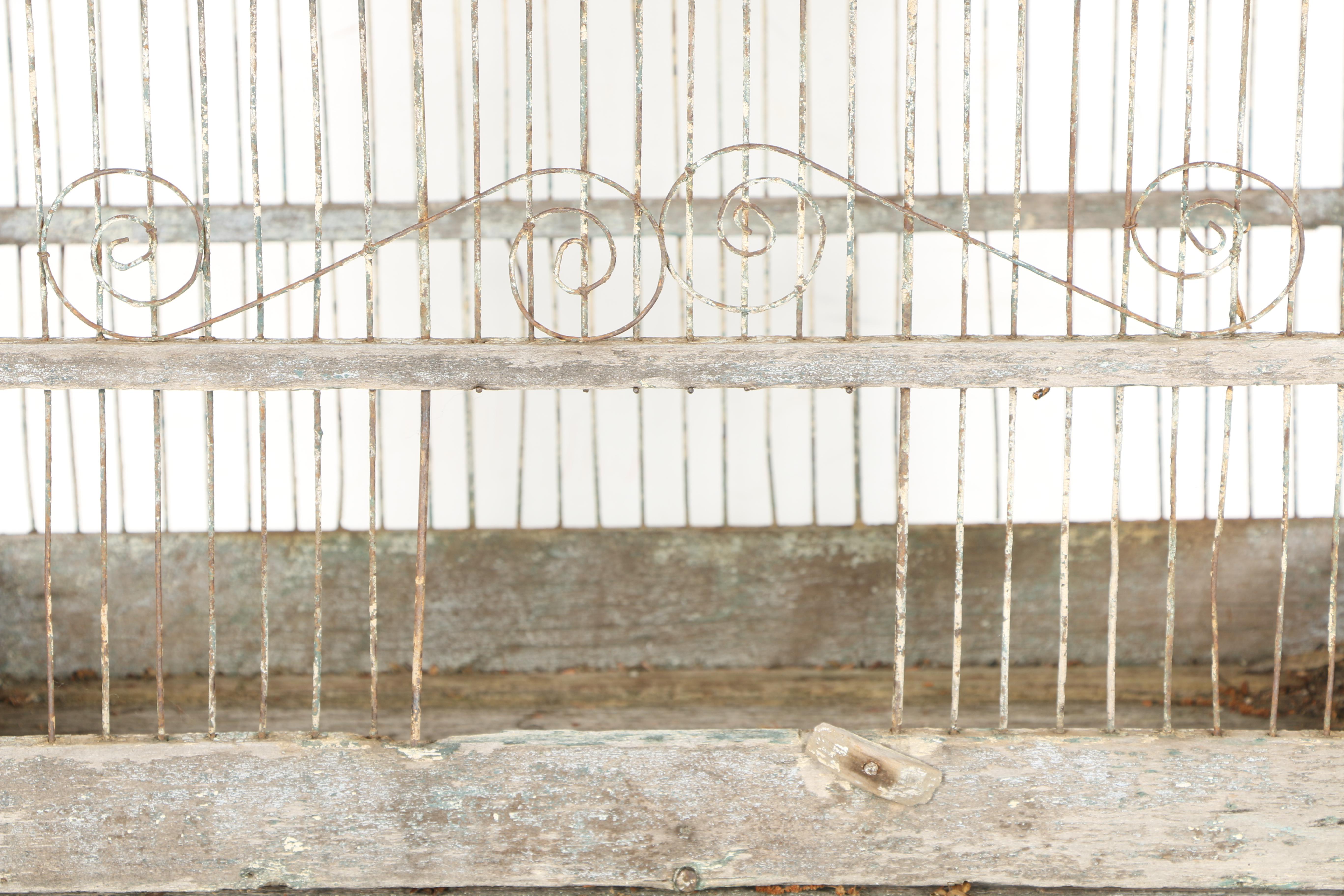 Vintage Metal Bird Cage