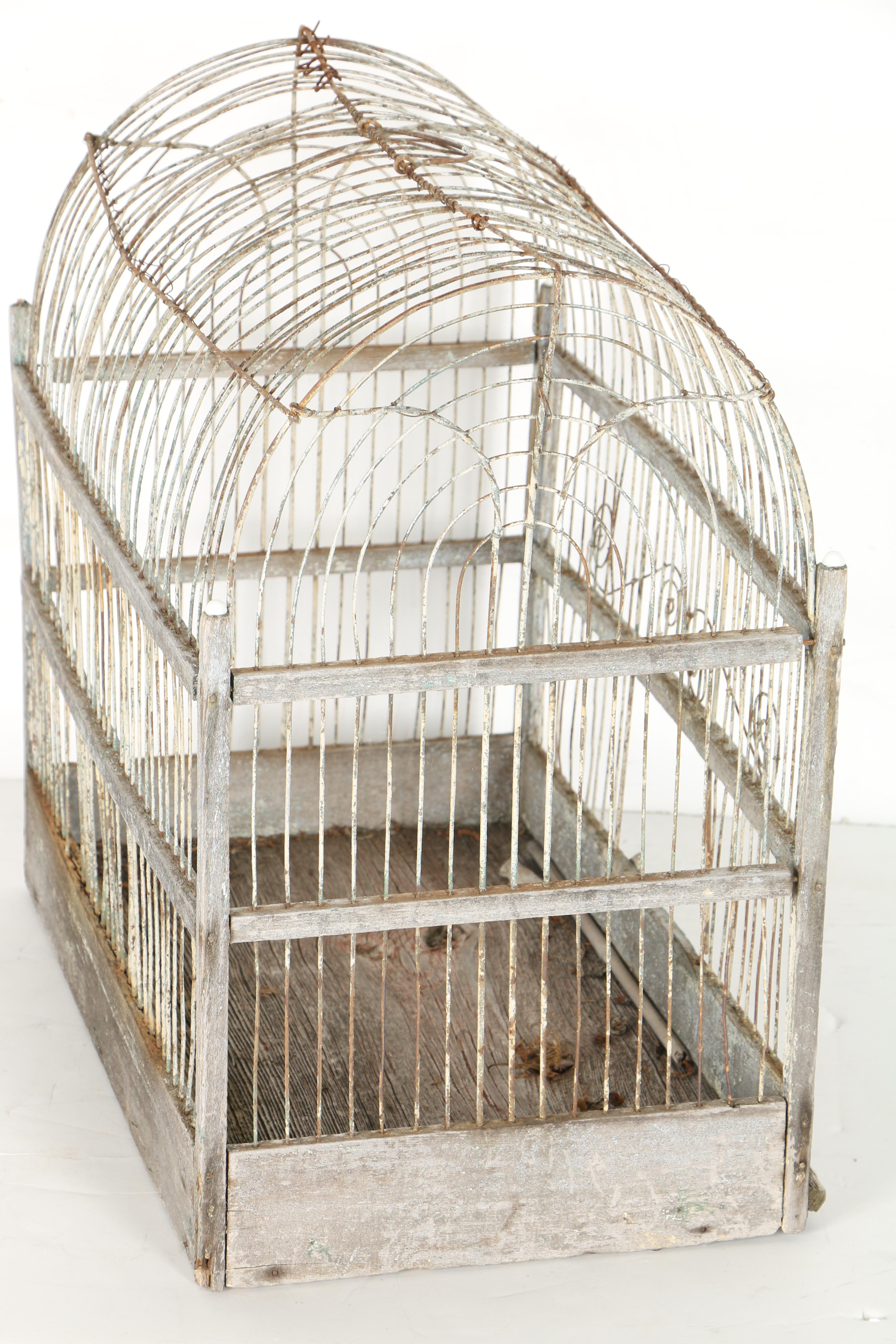 Vintage Metal Bird Cage