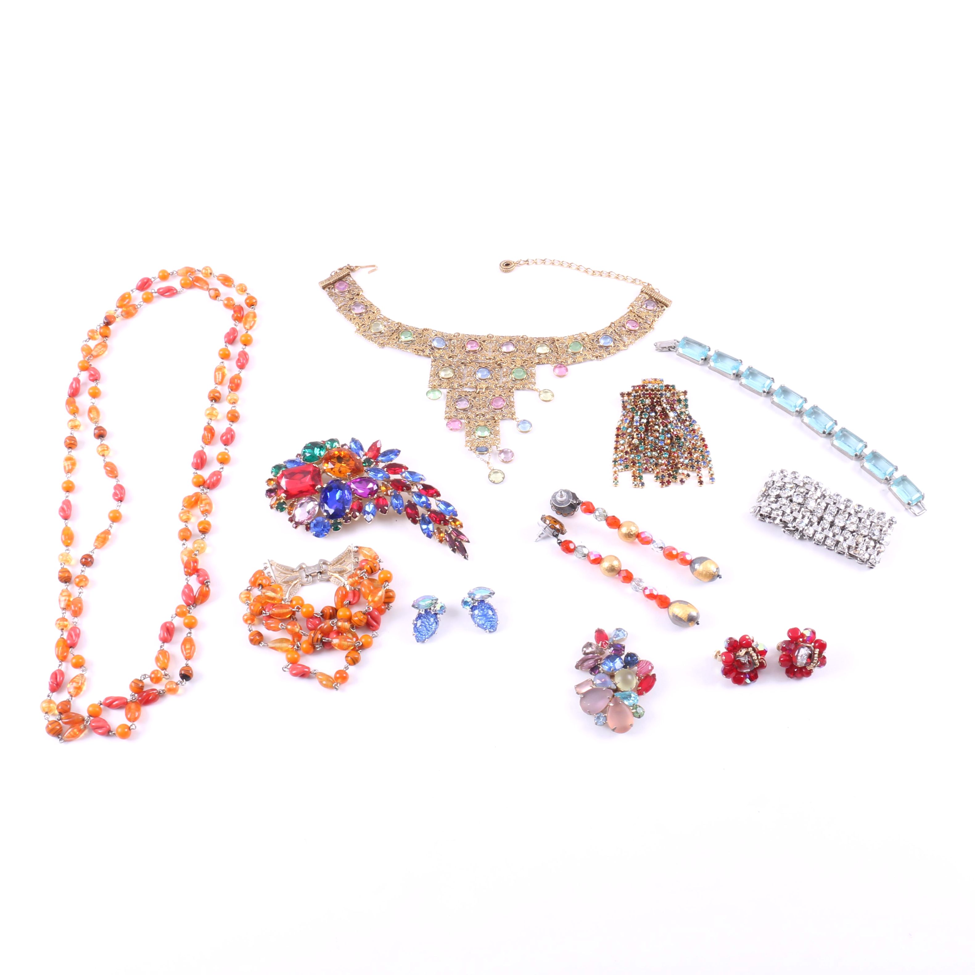 Vintage Costume Jewelry Featuring Vendome