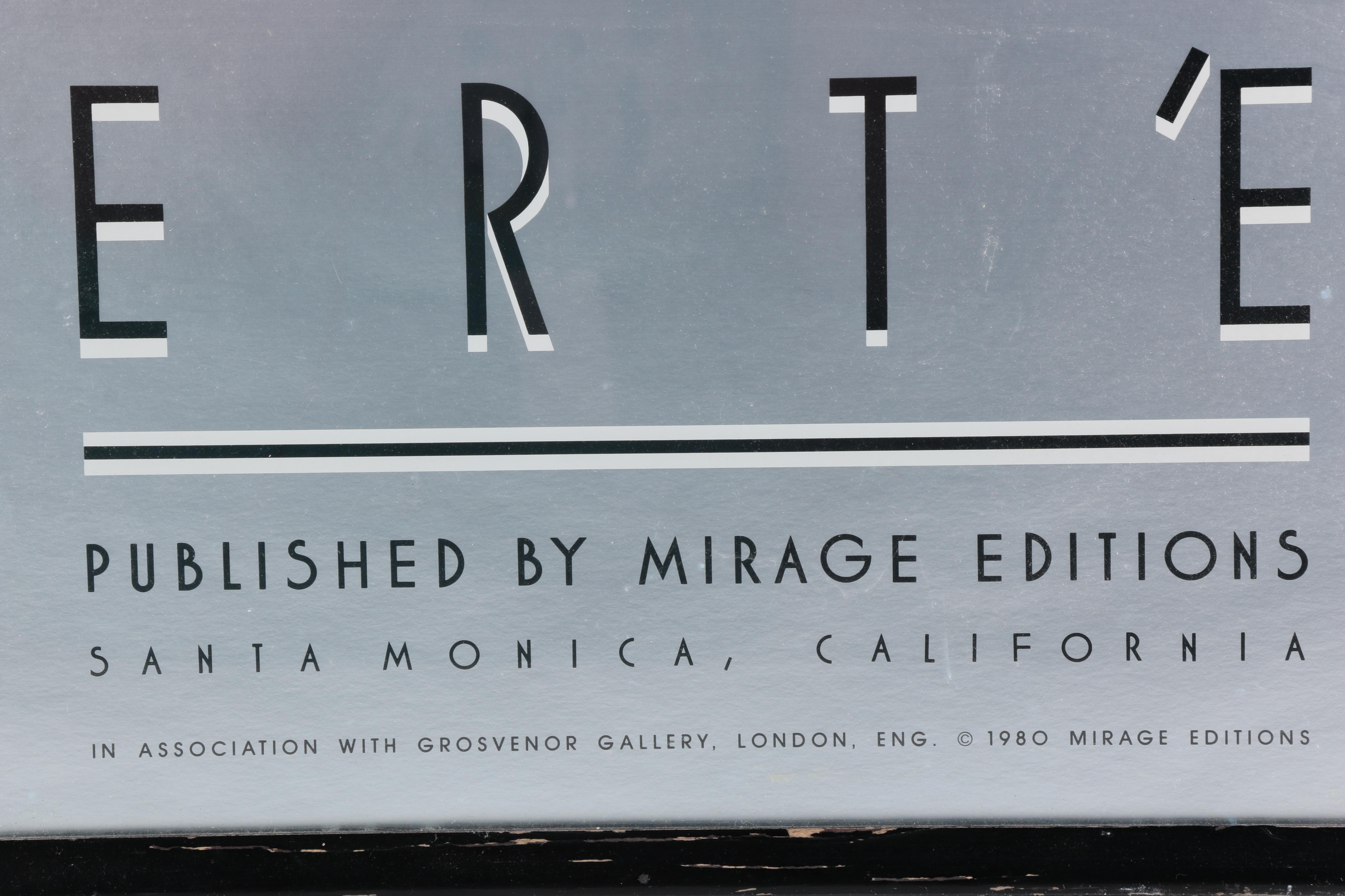 Erté Foiled Serigraph Poster "Symphony in Black"