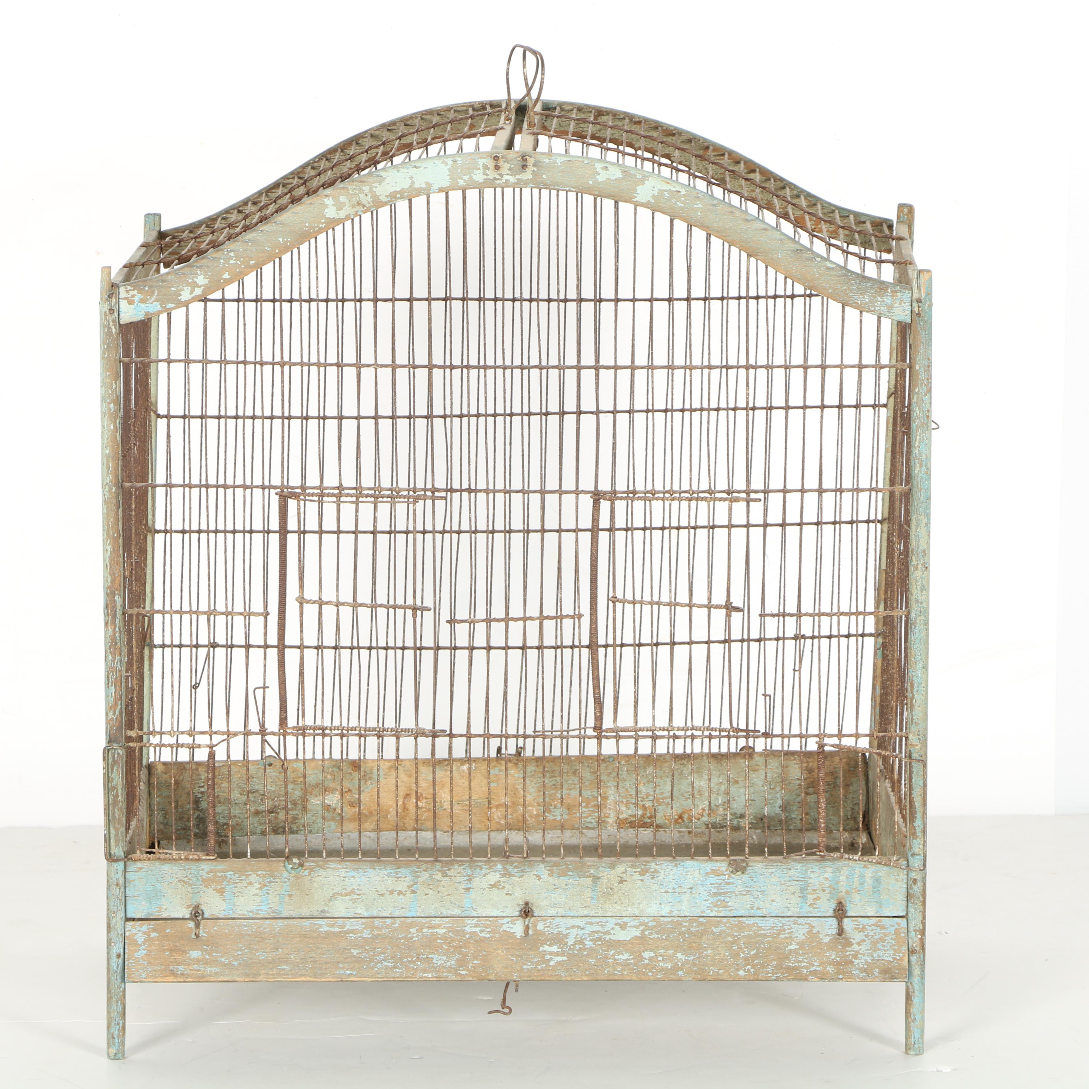 Wooden Bird Cage