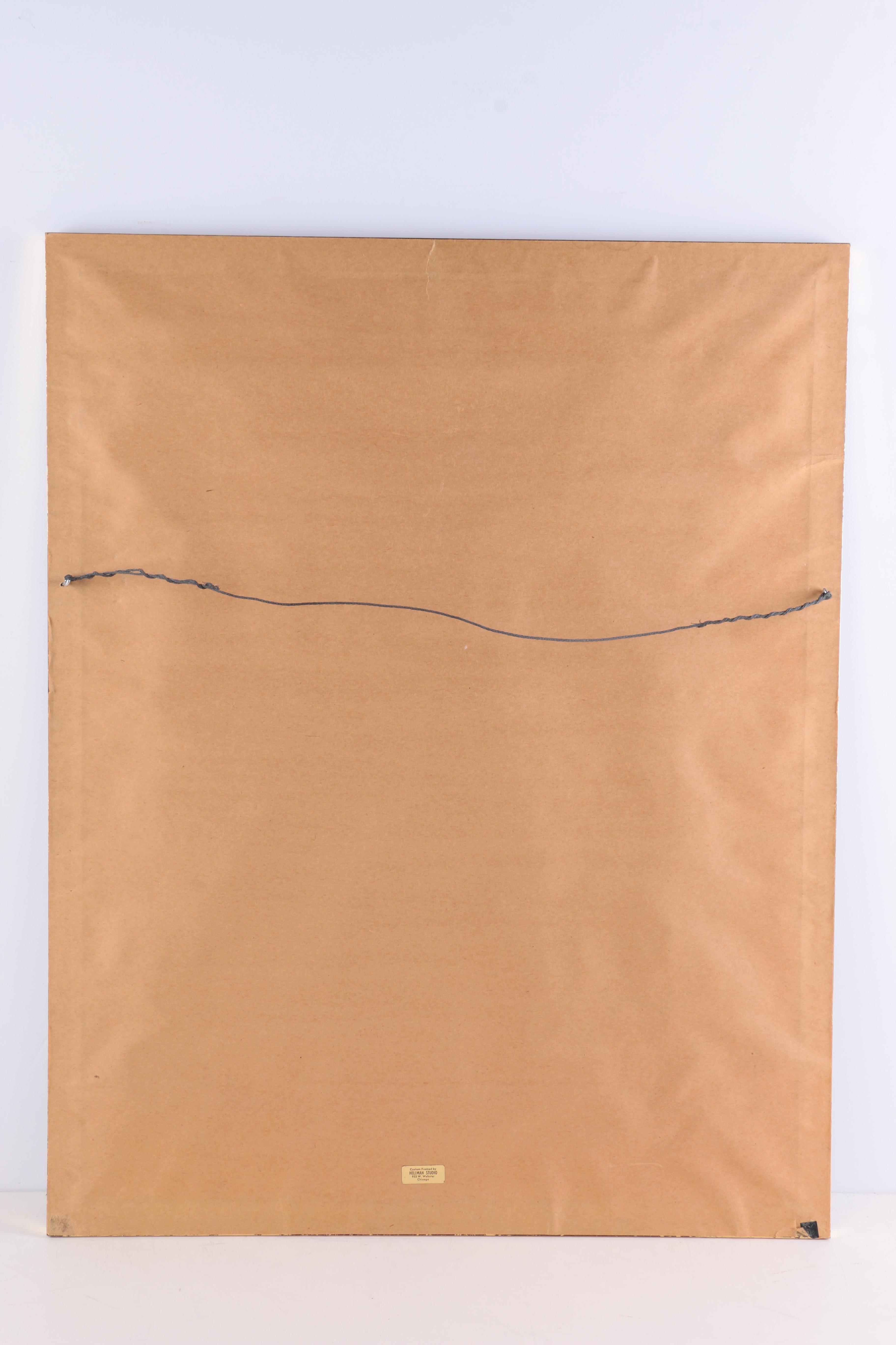 Erté Artist Proof Serigraph and Lithograph "Alphabet Letter L"