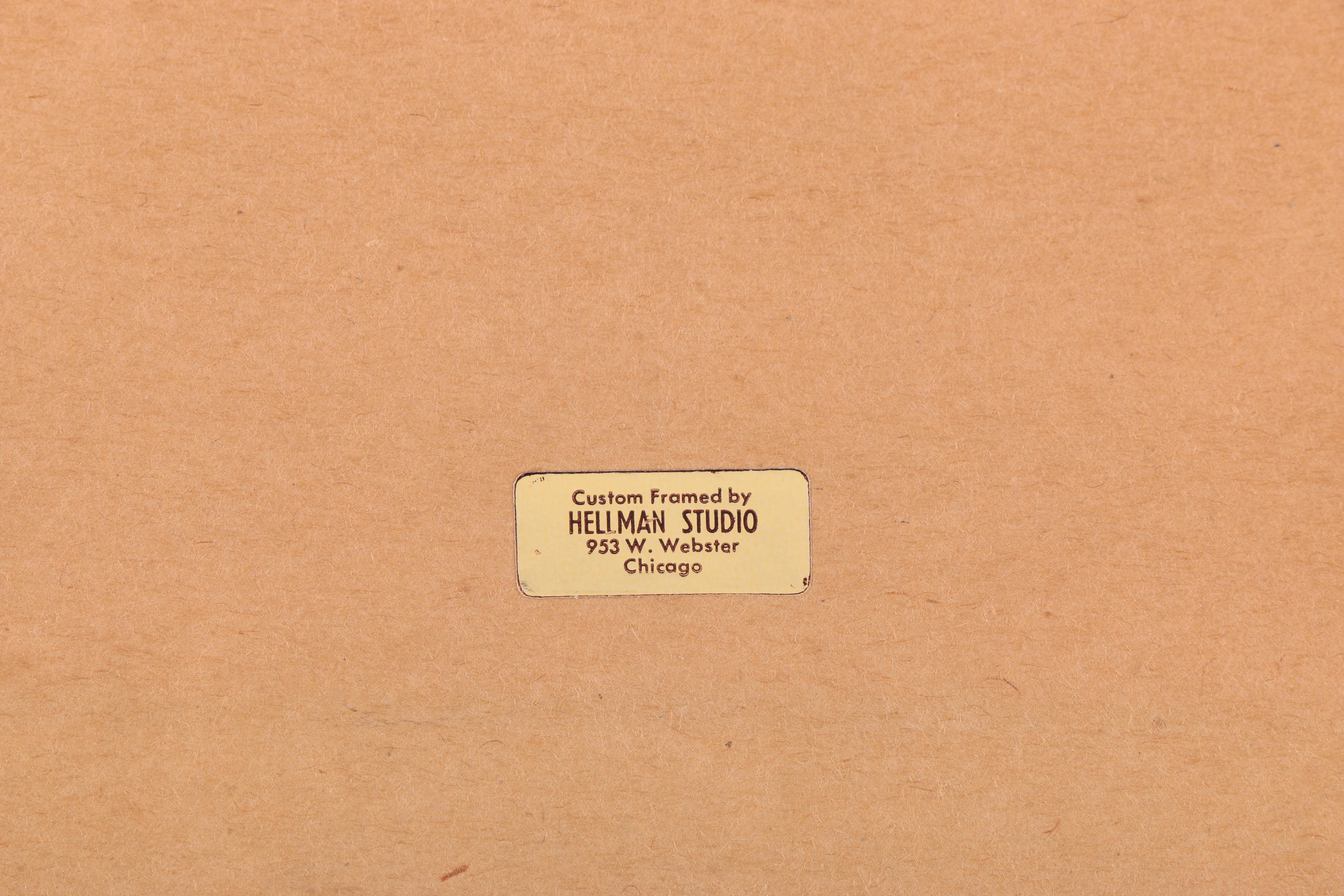 Erté Artist Proof Serigraph and Lithograph "Alphabet Letter L"