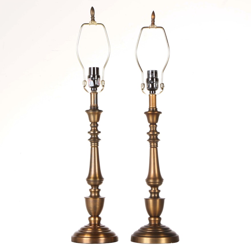 Bronzed and Brass Table Lamps