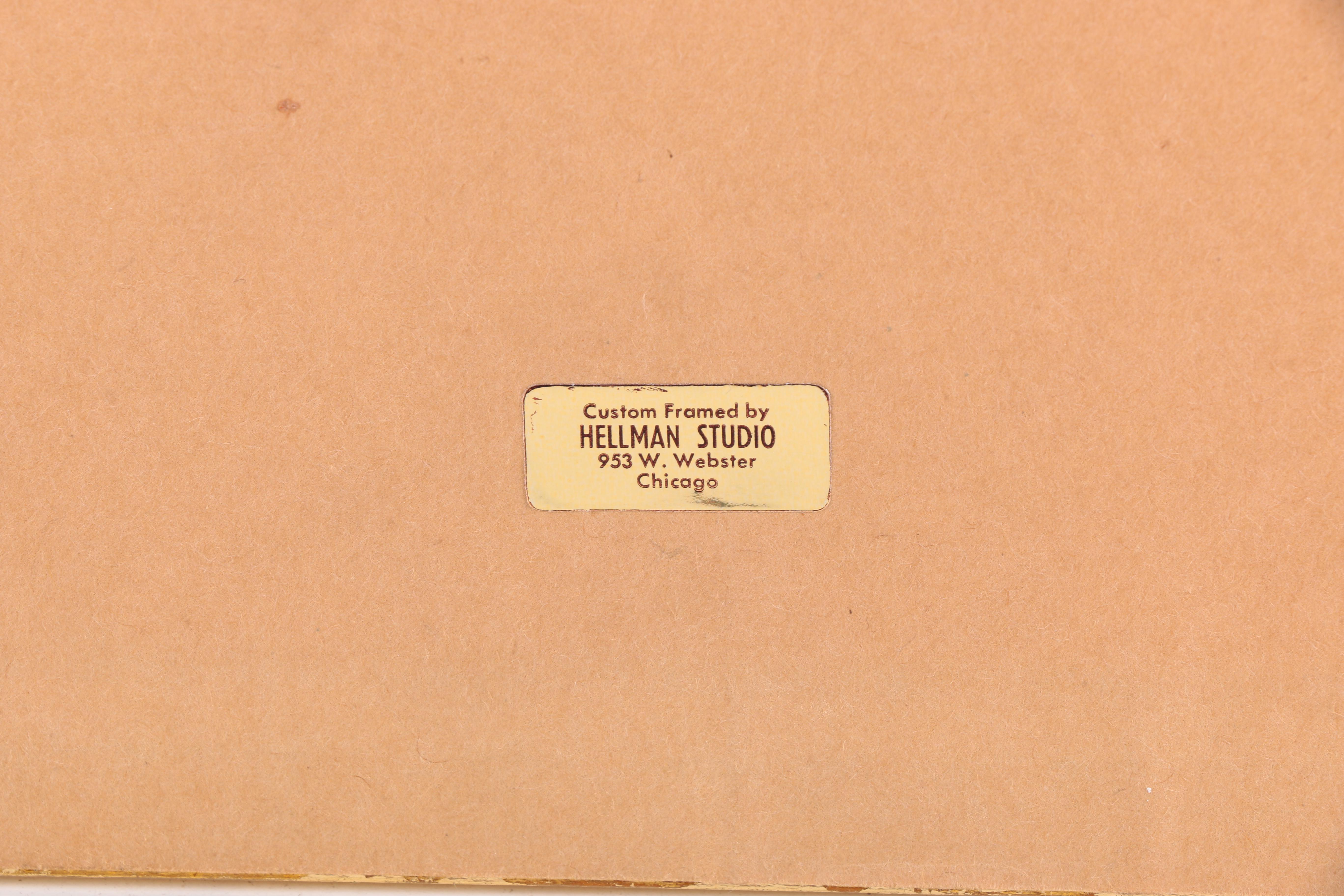 Erté Artist Proof Print on Paper "Alphabet Letter B"