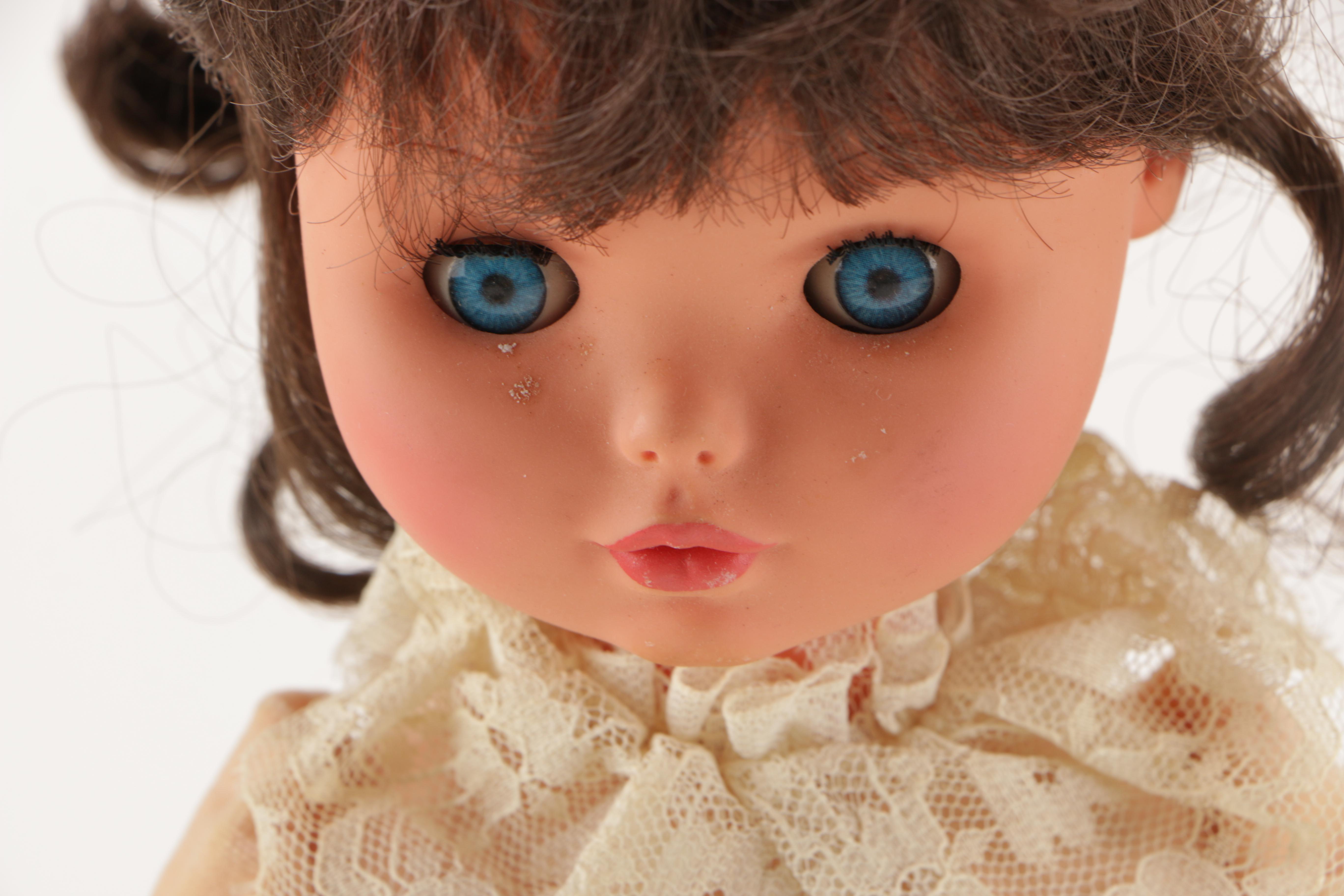 Vintage Dolls Including a Big Eye Style Bradley Doll