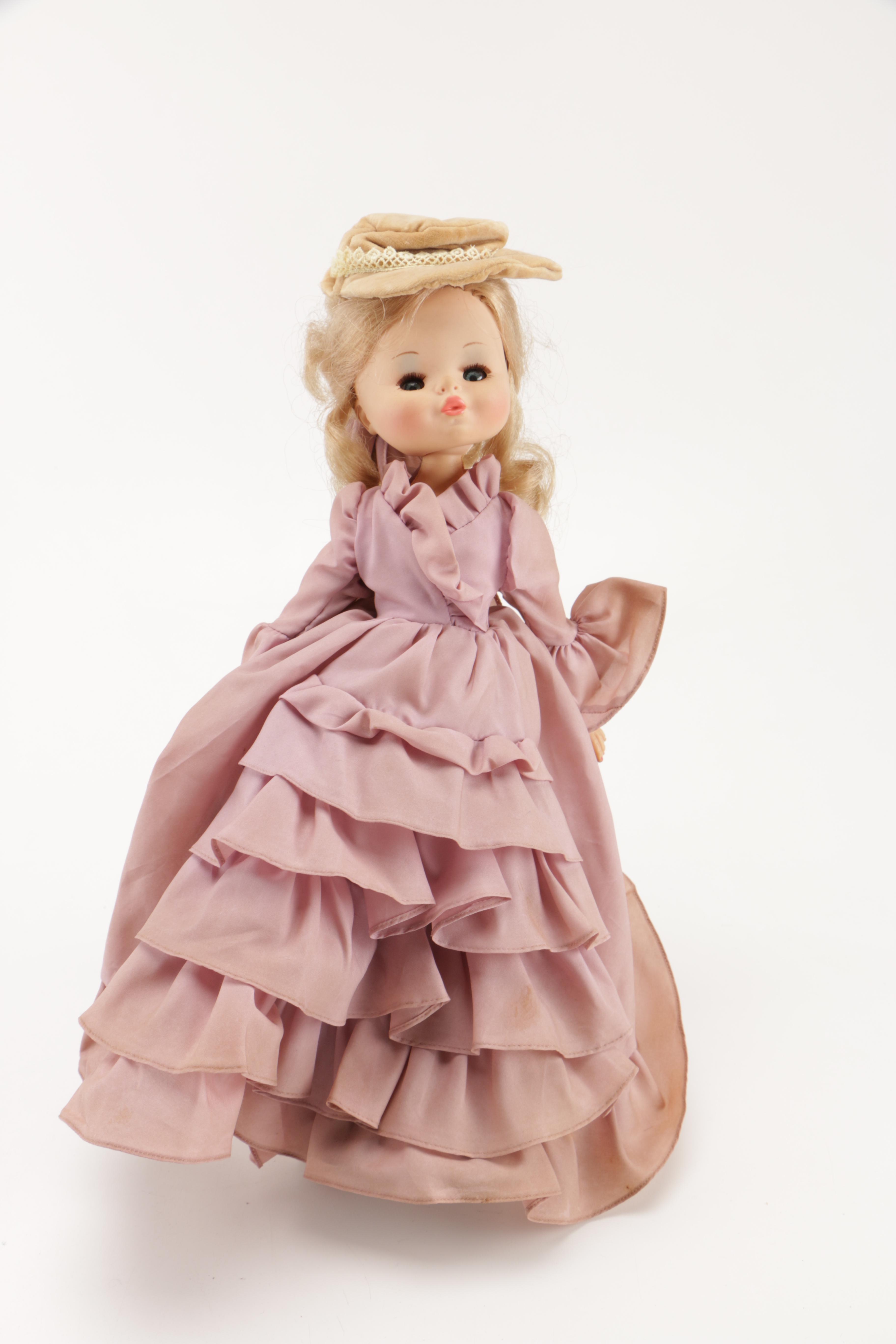 Vintage Dolls Including a Big Eye Style Bradley Doll