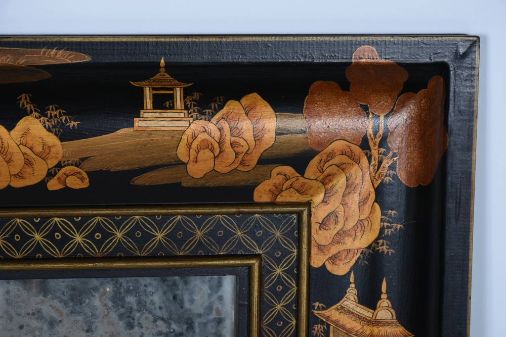 Contemporary Chinoiserie Wall Mirror