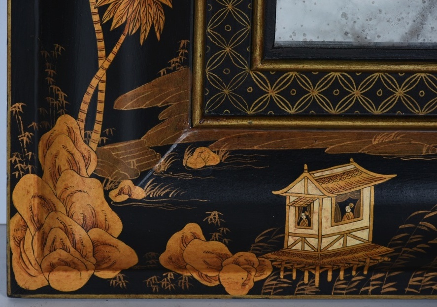 Contemporary Chinoiserie Wall Mirror