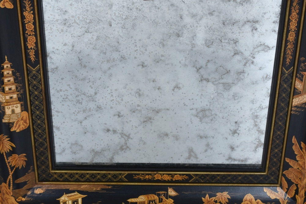 Contemporary Chinoiserie Wall Mirror