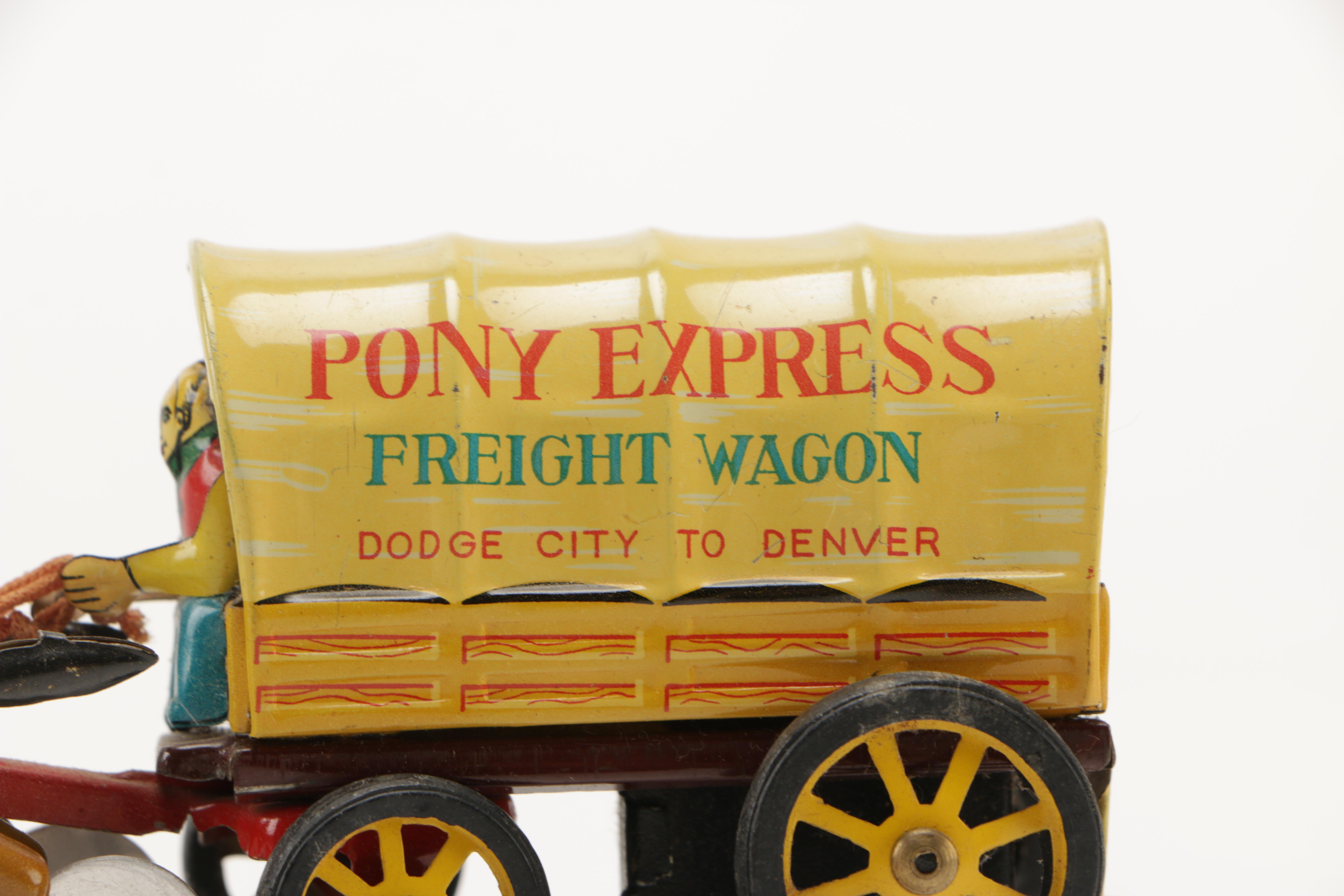 Vintage Japanese-Made Metal Friction Toys Including Linemar