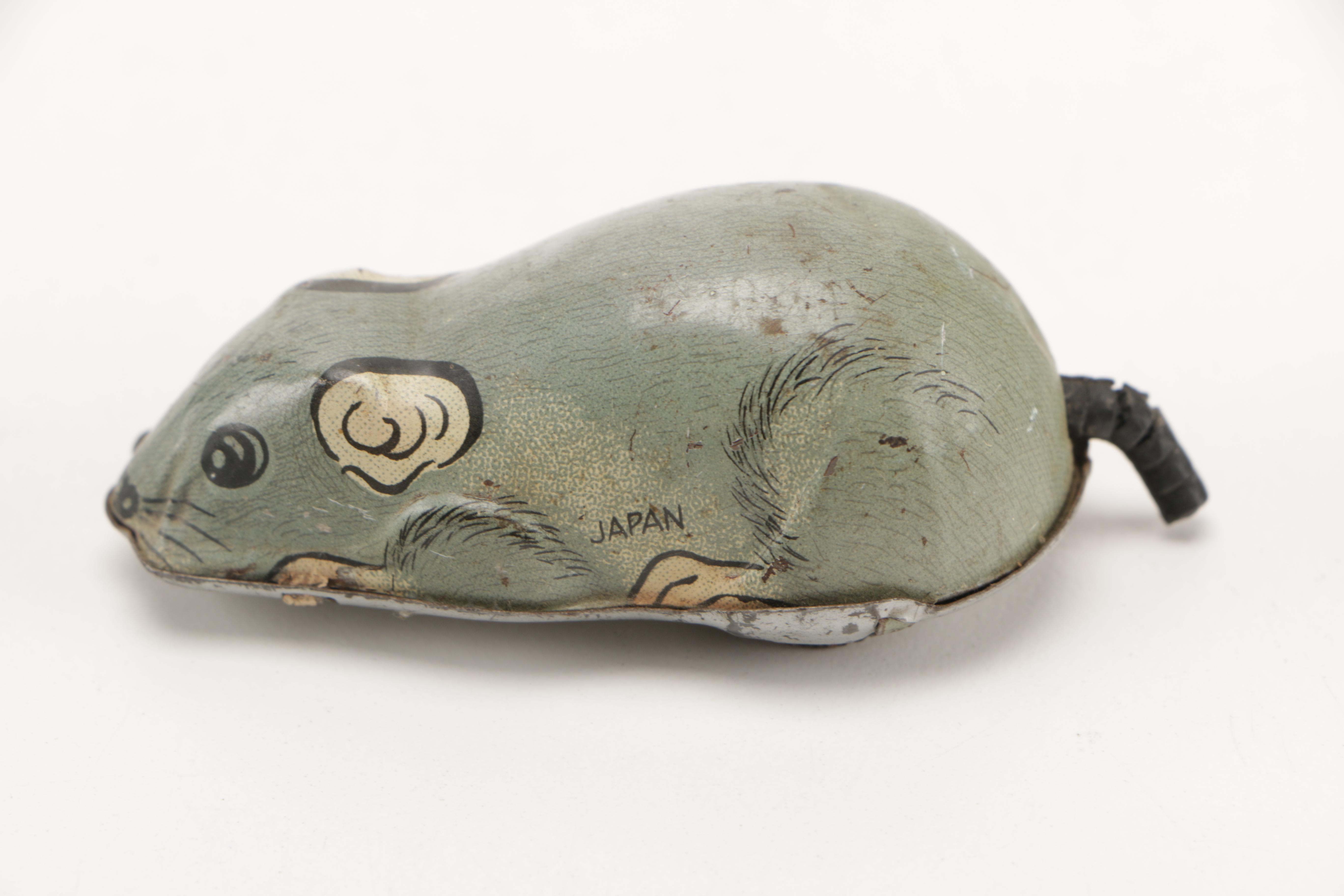 Vintage Japanese-Made Metal Friction Toys Including Linemar