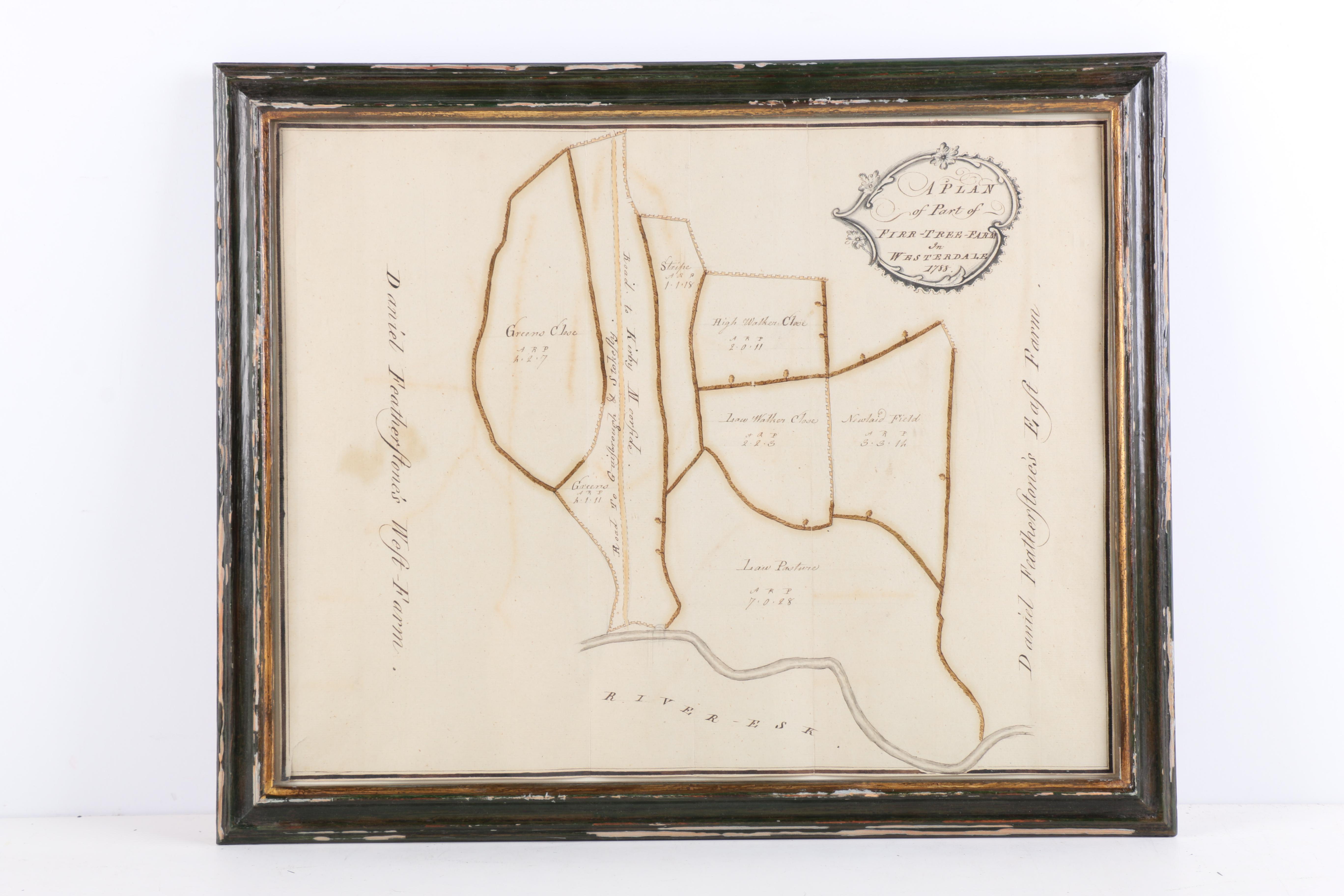 Vintage Hand Drawn Maps of Farms and Estates
