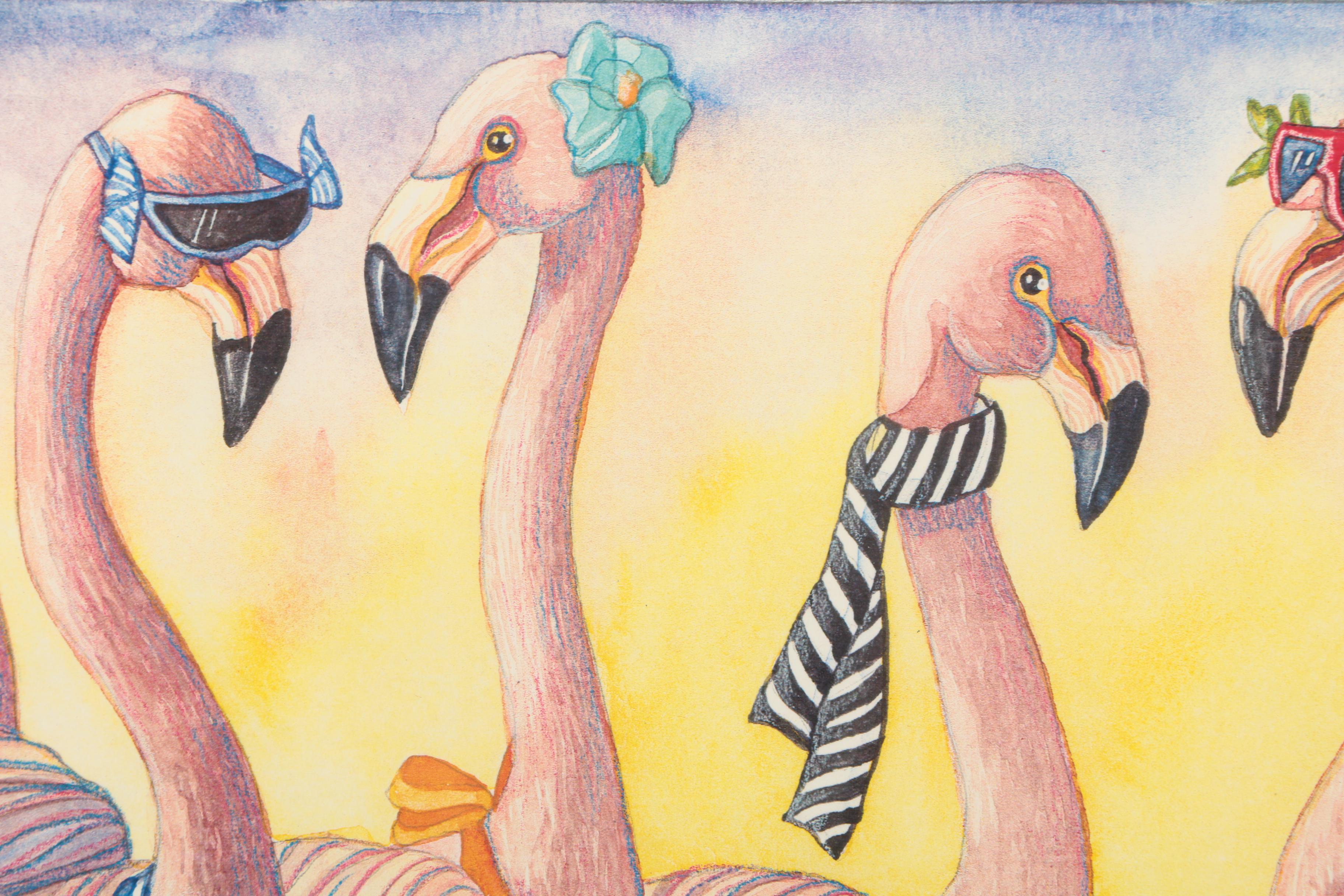 Elizabeth M. Corsa Lithograph on Paper "Girls of Summer"