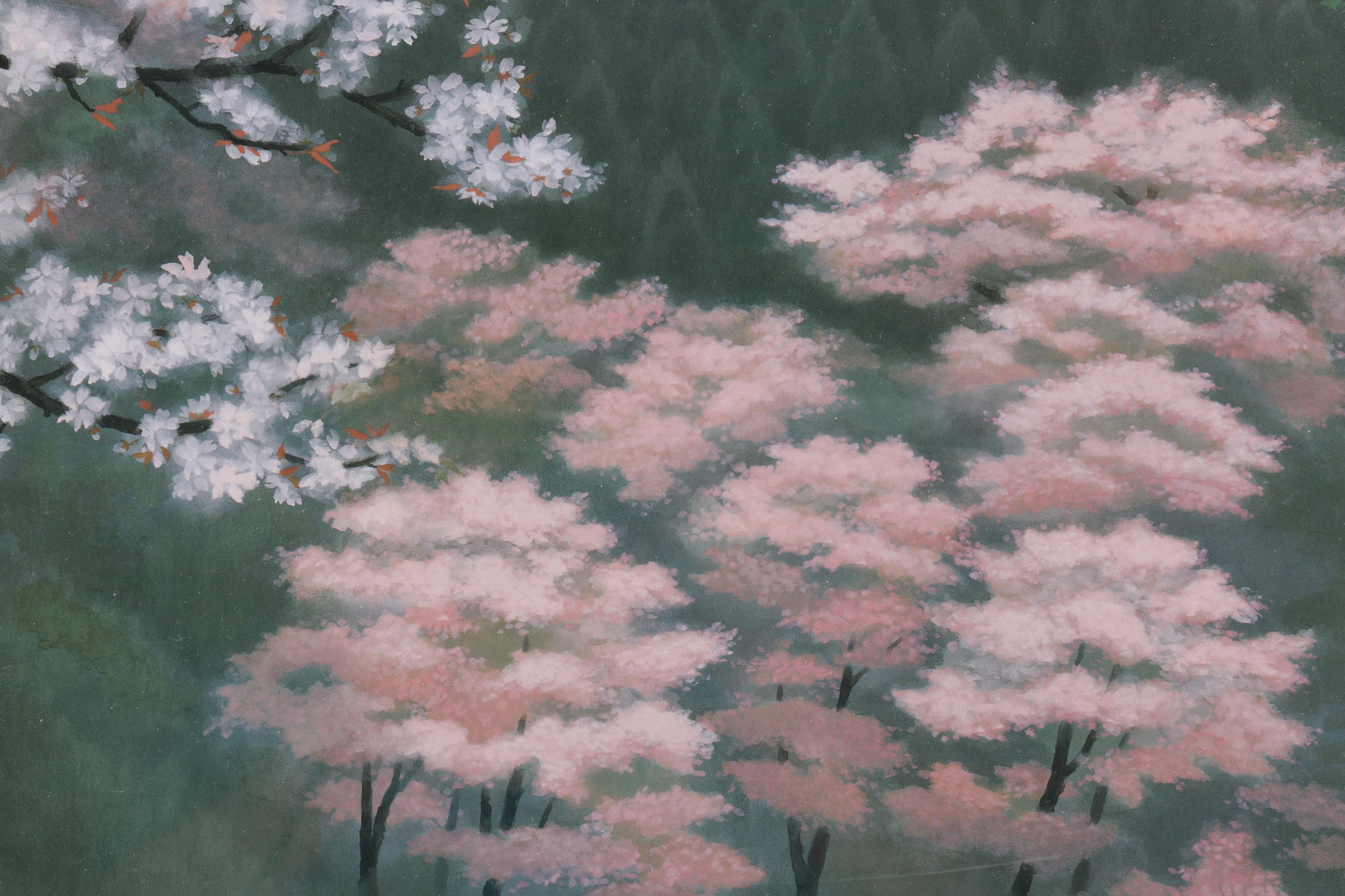 After Kaii Higashiyama Offset Lithograph on Paper "Yoshino No Haru"