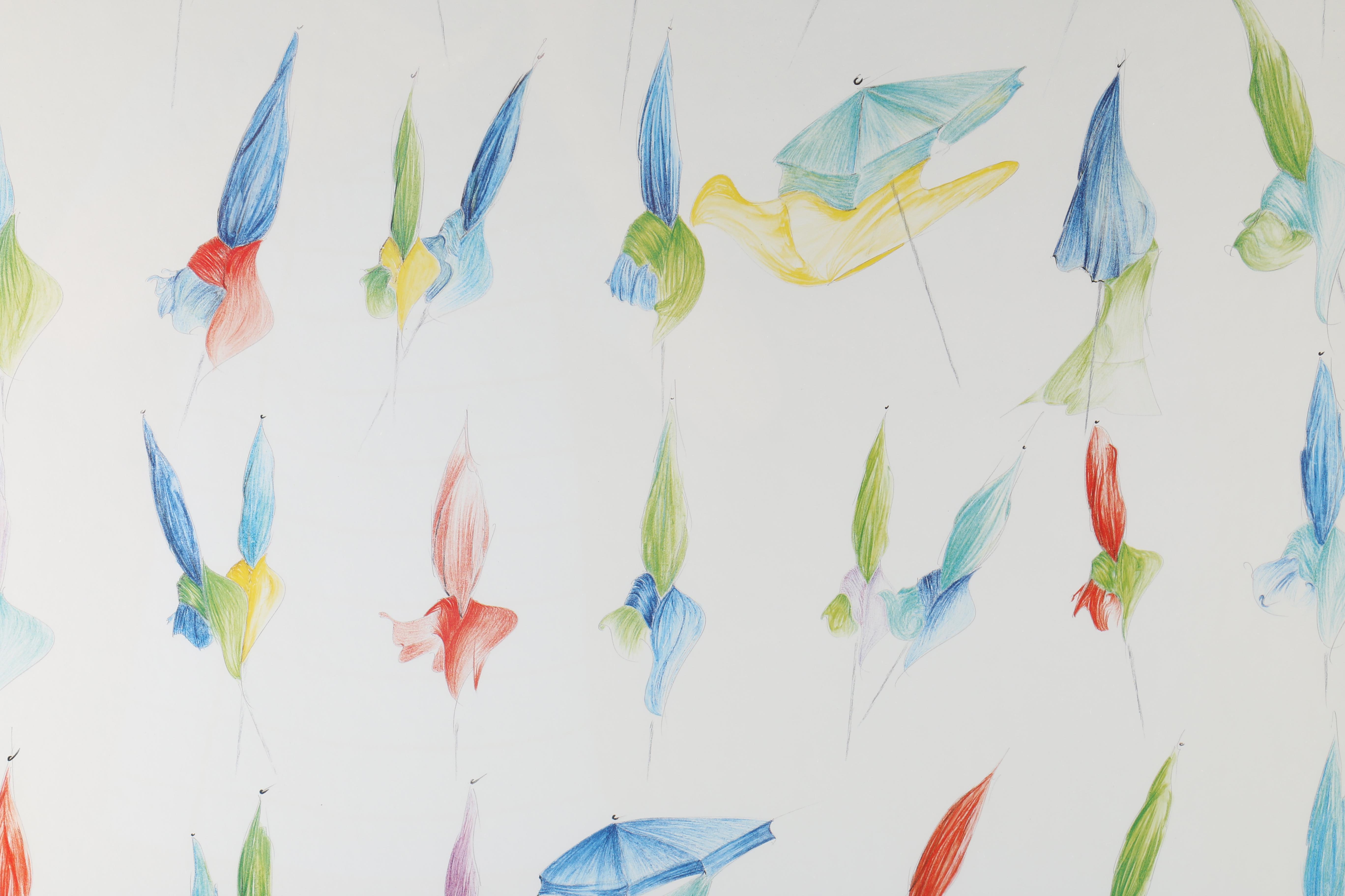 Offset Lithograph Deauville Poster After Eric Liot's "Les Parasols"