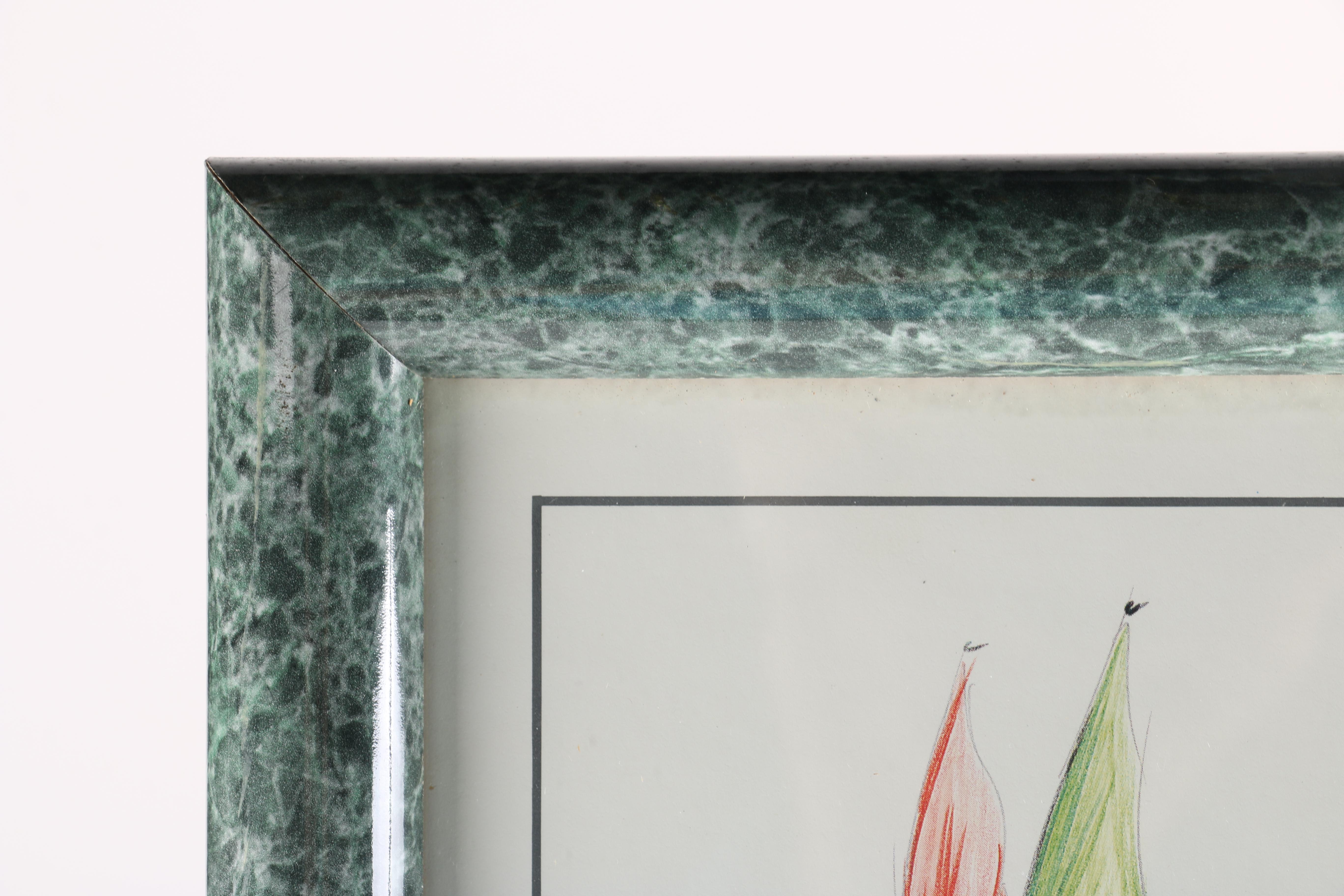 Offset Lithograph Deauville Poster After Eric Liot's "Les Parasols"