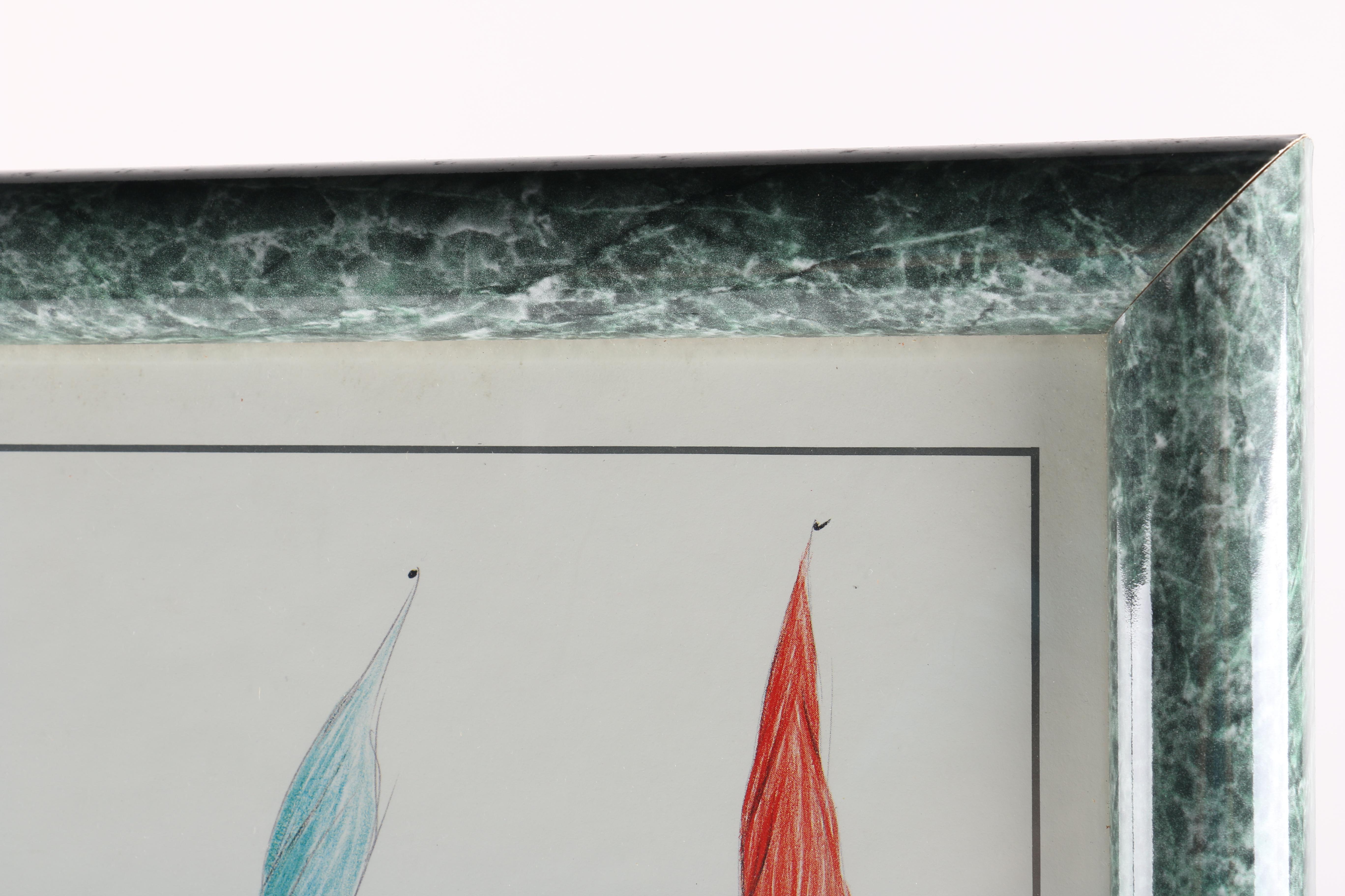 Offset Lithograph Deauville Poster After Eric Liot's "Les Parasols"