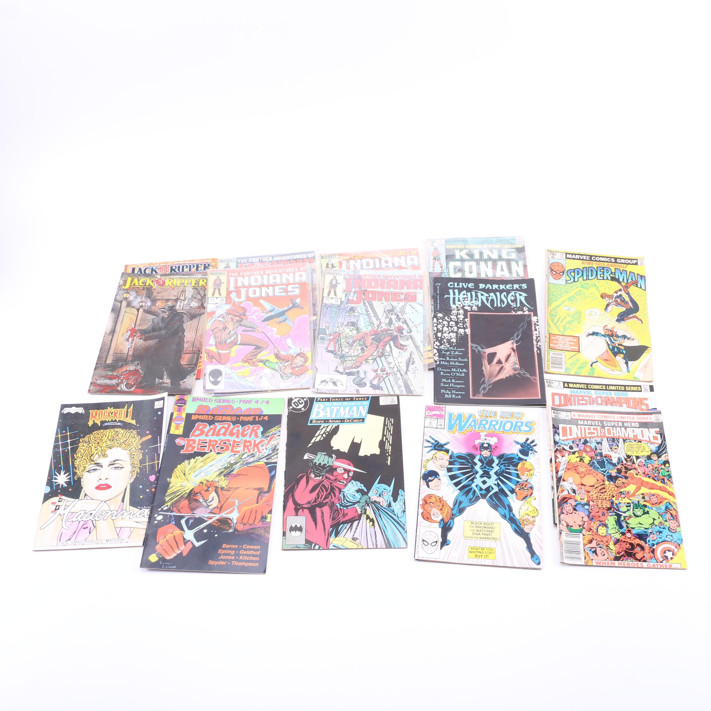 Modern Age Comic Books Including DC, Marvel and "Rock 'n' Roll Comics"