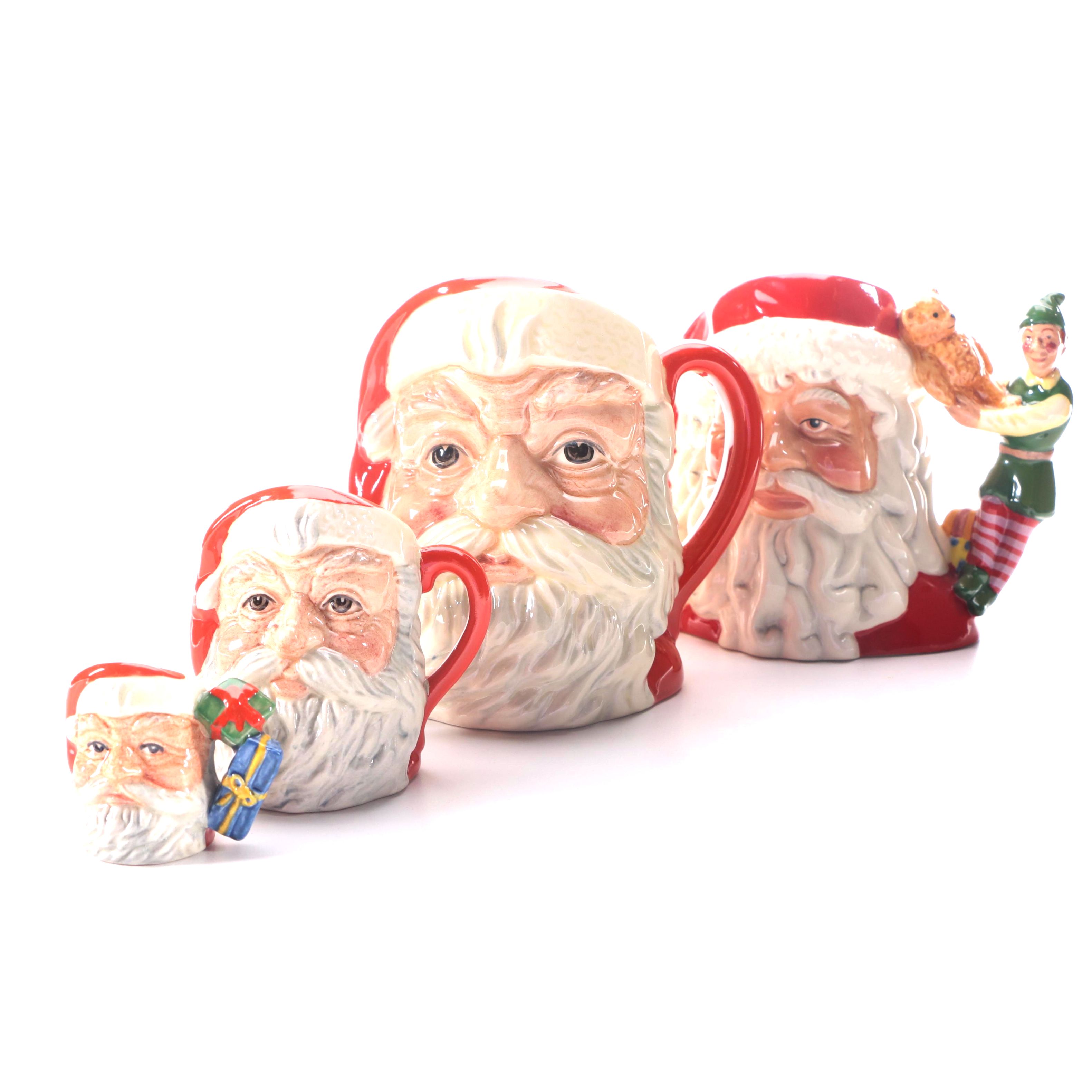 Royal Doulton Santa Claus Figural Mugs