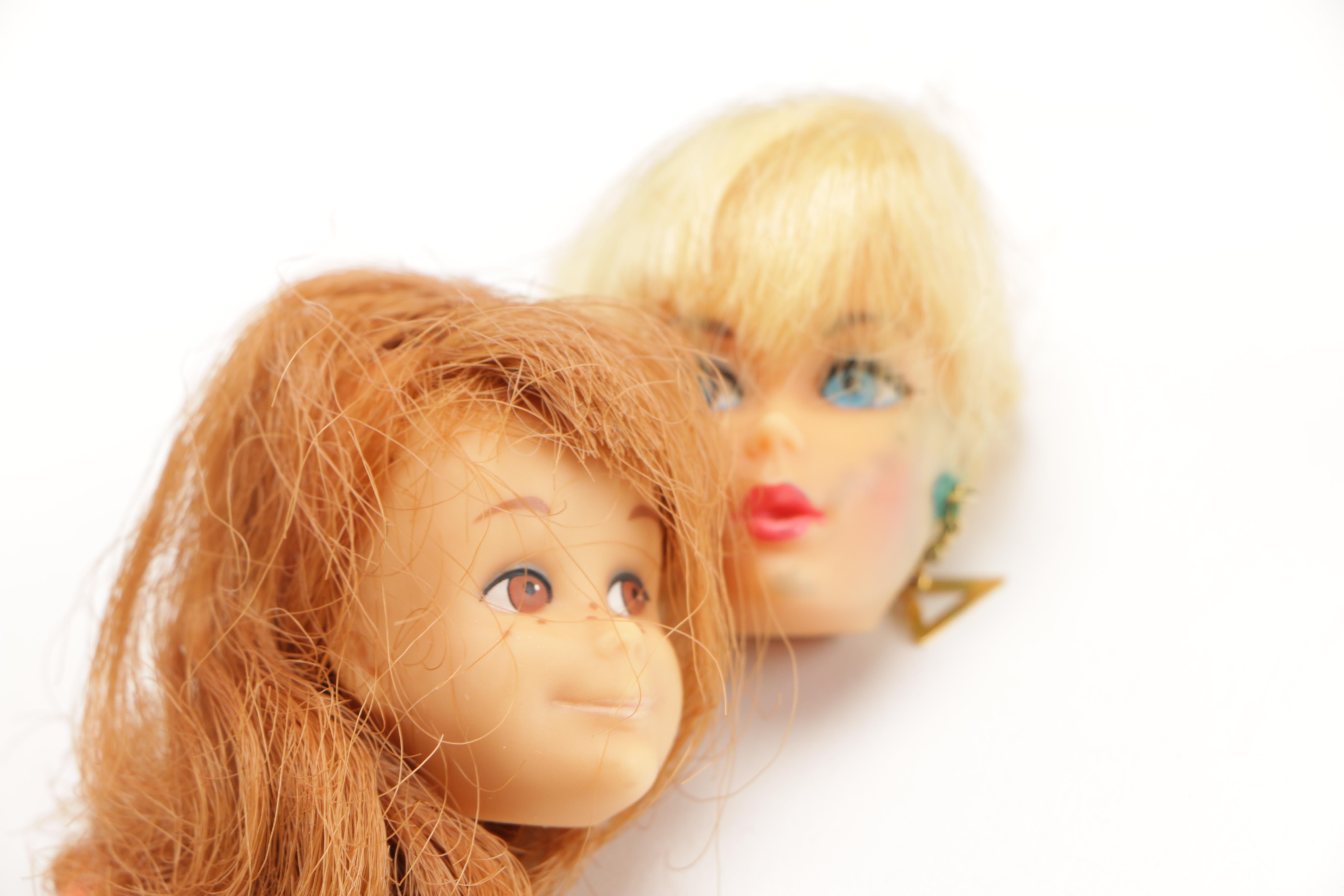 1968 Vintage Barbies With Barbie Case and Marx Josie West Doll