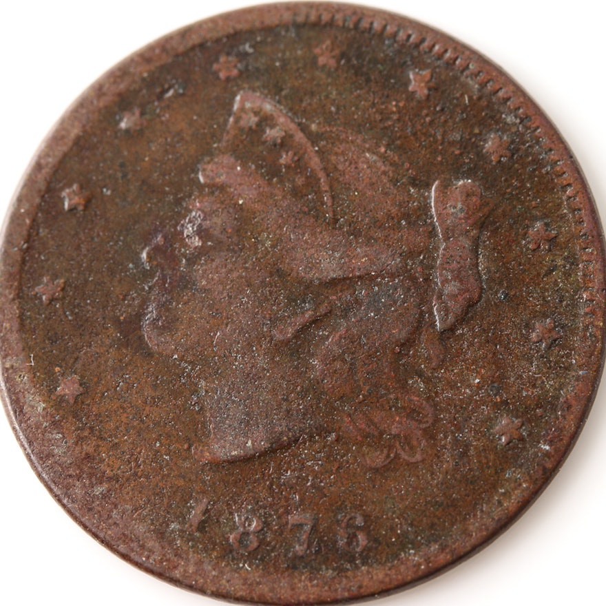 1876 Copper Store Token