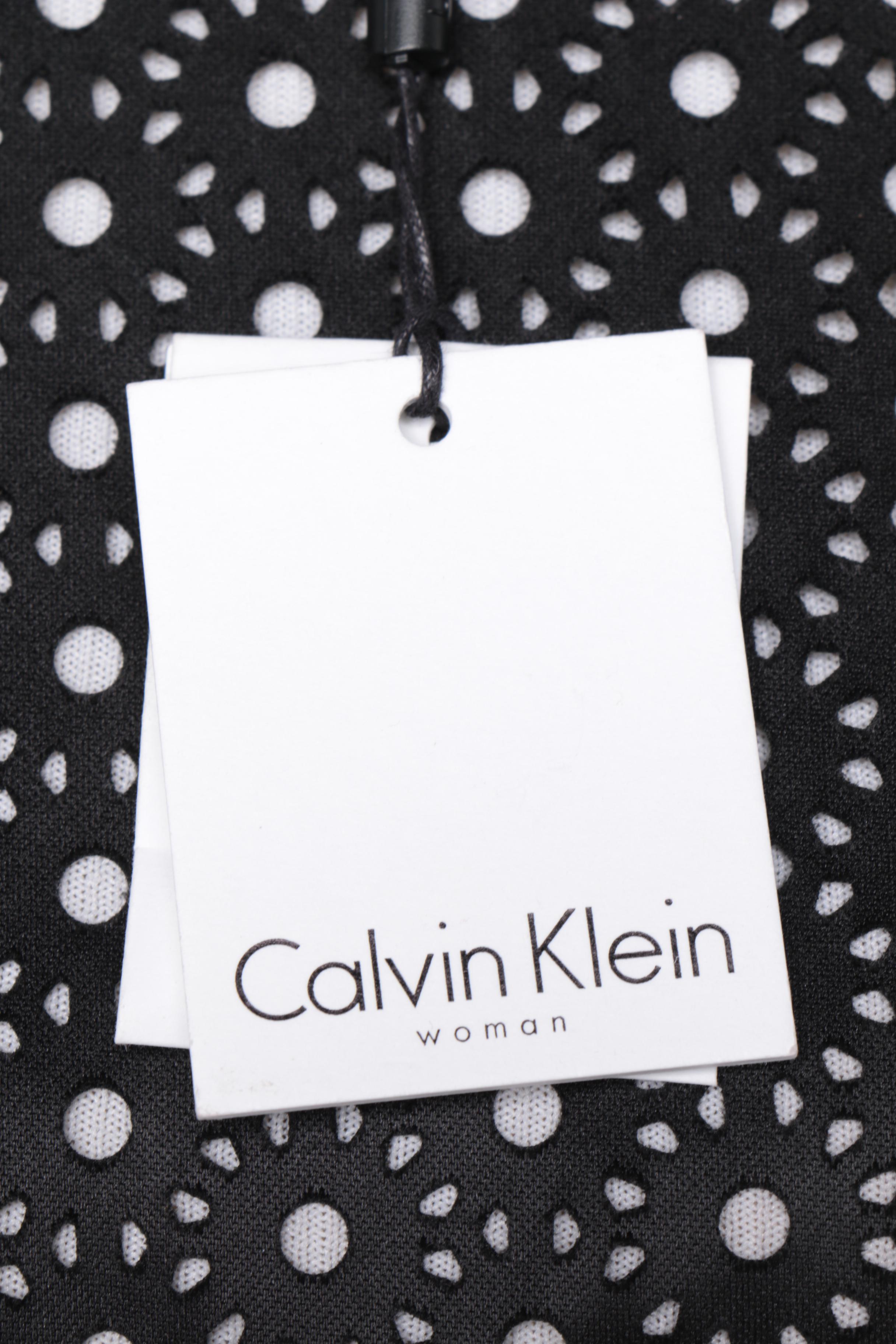 Calvin Klein Faux Leather Tunic Jacket with Lord & Taylor Leather Skirt