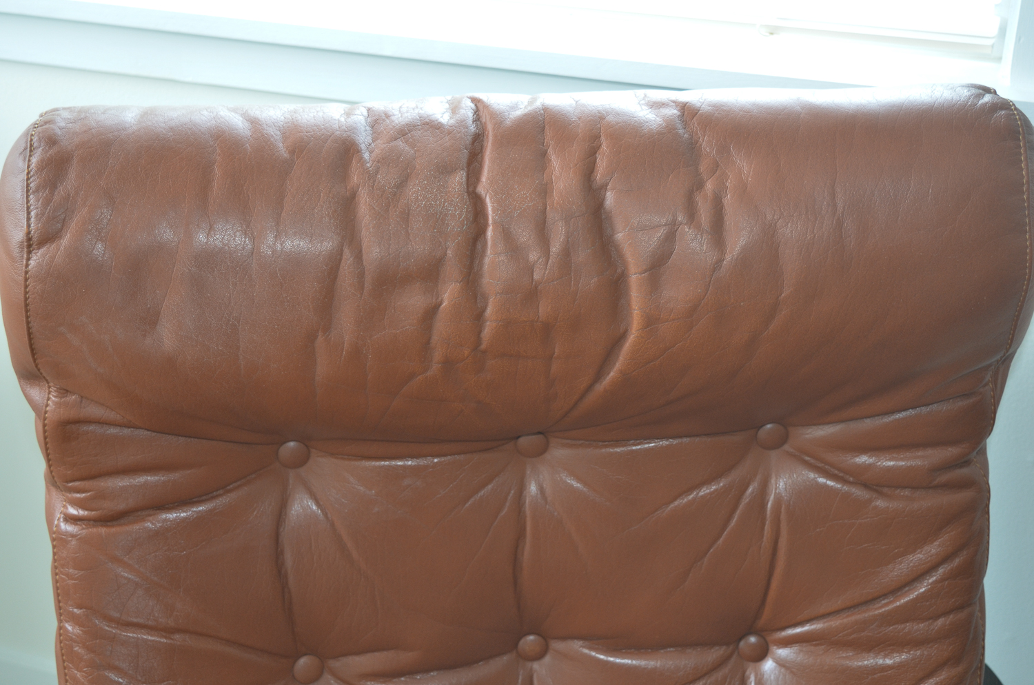 Danish Modern Leather Stressless Amigo Reclining Chair & Ottoman Grouping by Ekornes