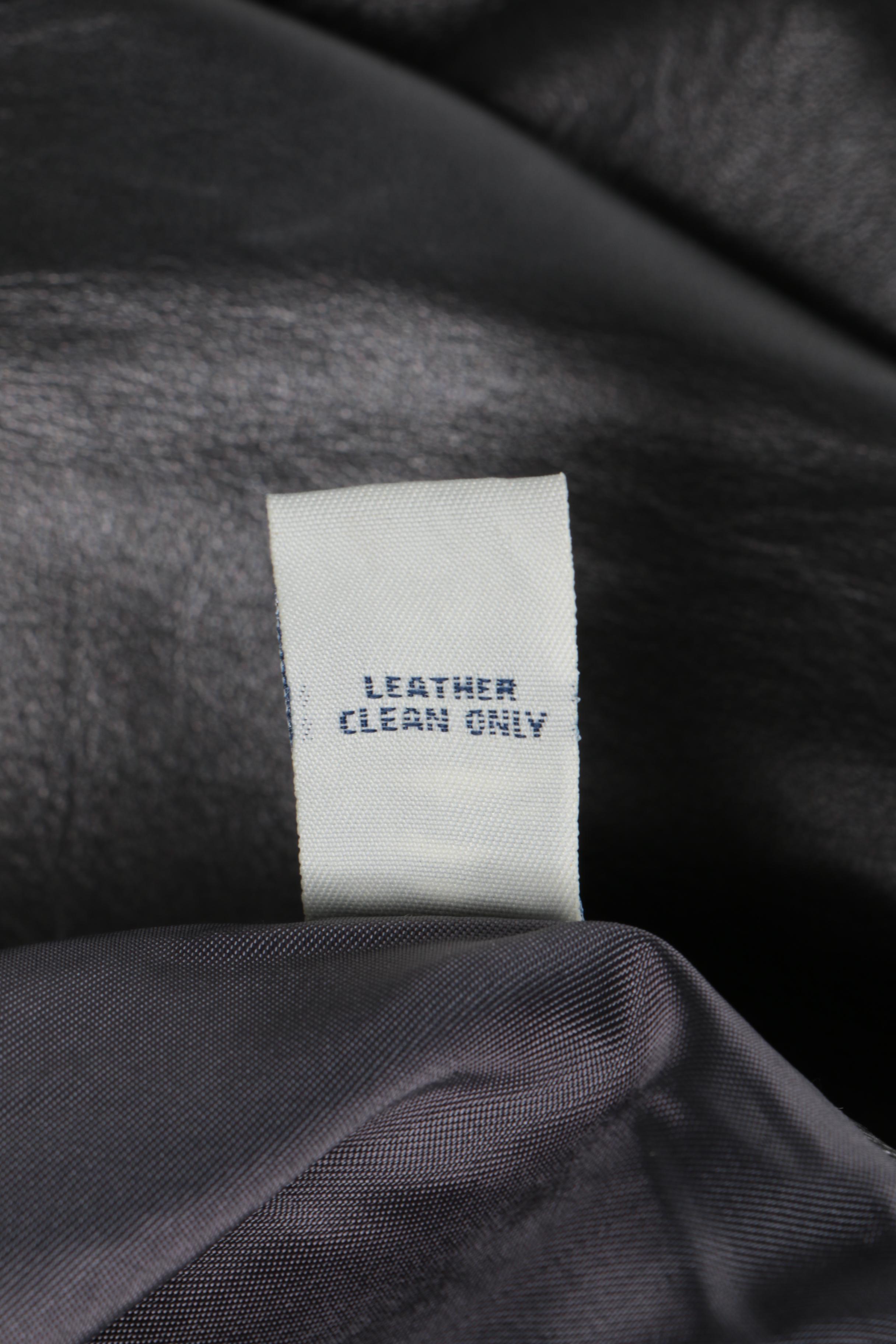 Calvin Klein Faux Leather Tunic Jacket with Lord & Taylor Leather Skirt