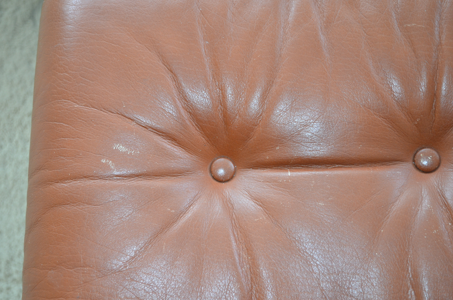 Danish Modern Leather Stressless Amigo Reclining Chair & Ottoman Grouping by Ekornes