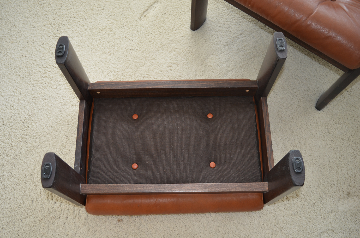 Danish Modern Leather Stressless Amigo Reclining Chair & Ottoman Grouping by Ekornes