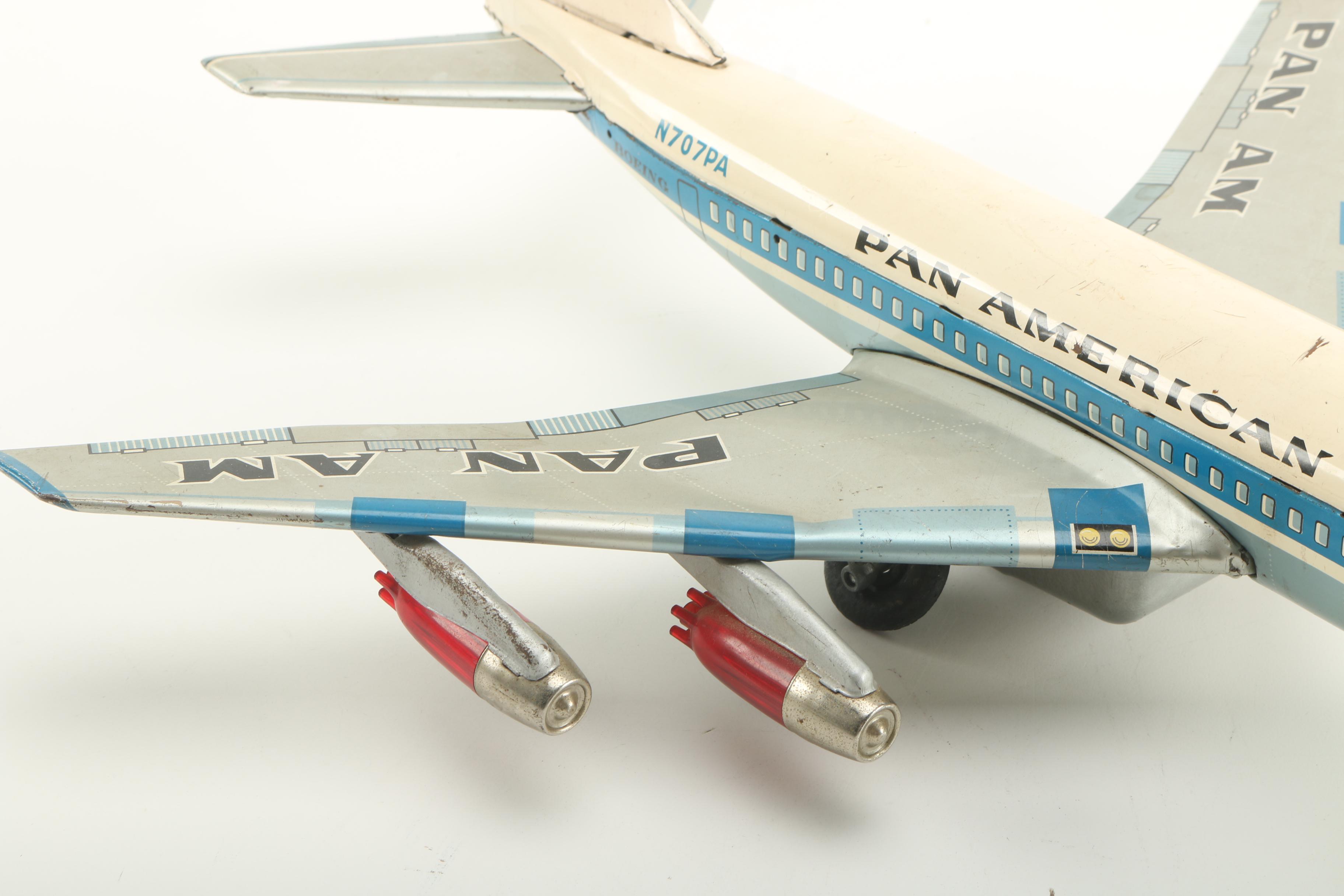 Vintage Pan American N707PA Boeing Passenger Plane Replica