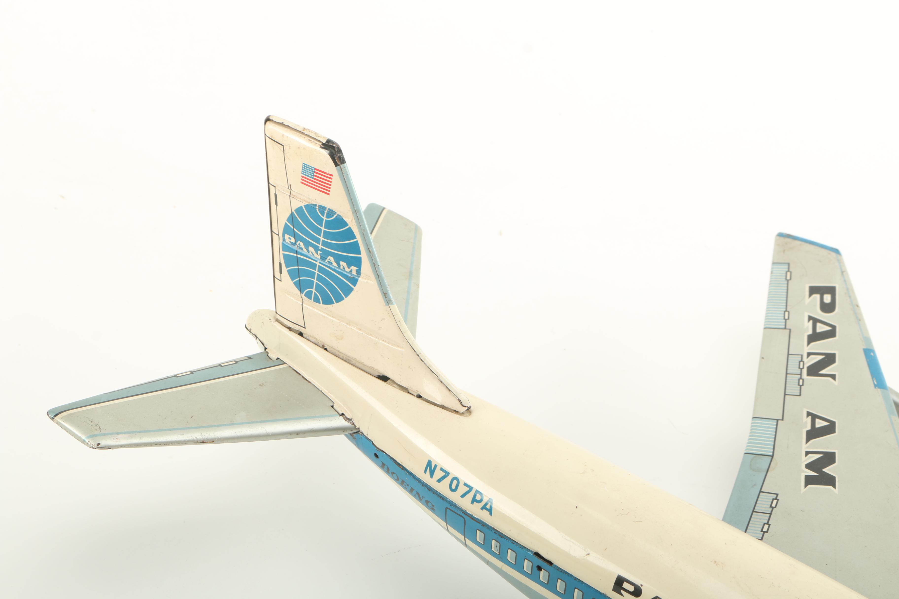Vintage Pan American N707PA Boeing Passenger Plane Replica
