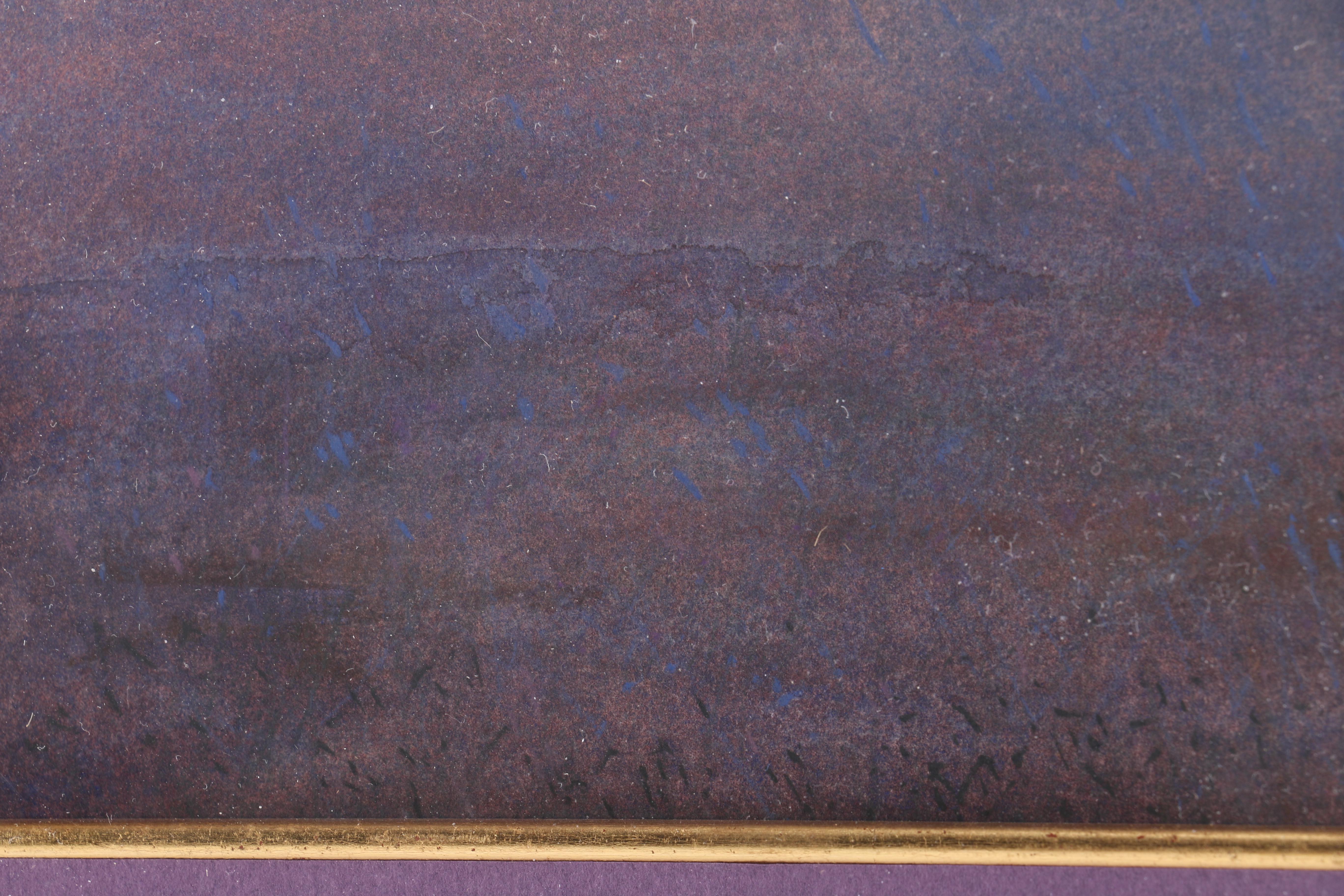 Luth Watercolor Landscape of Twilight Setting With Lighthouse and Deer