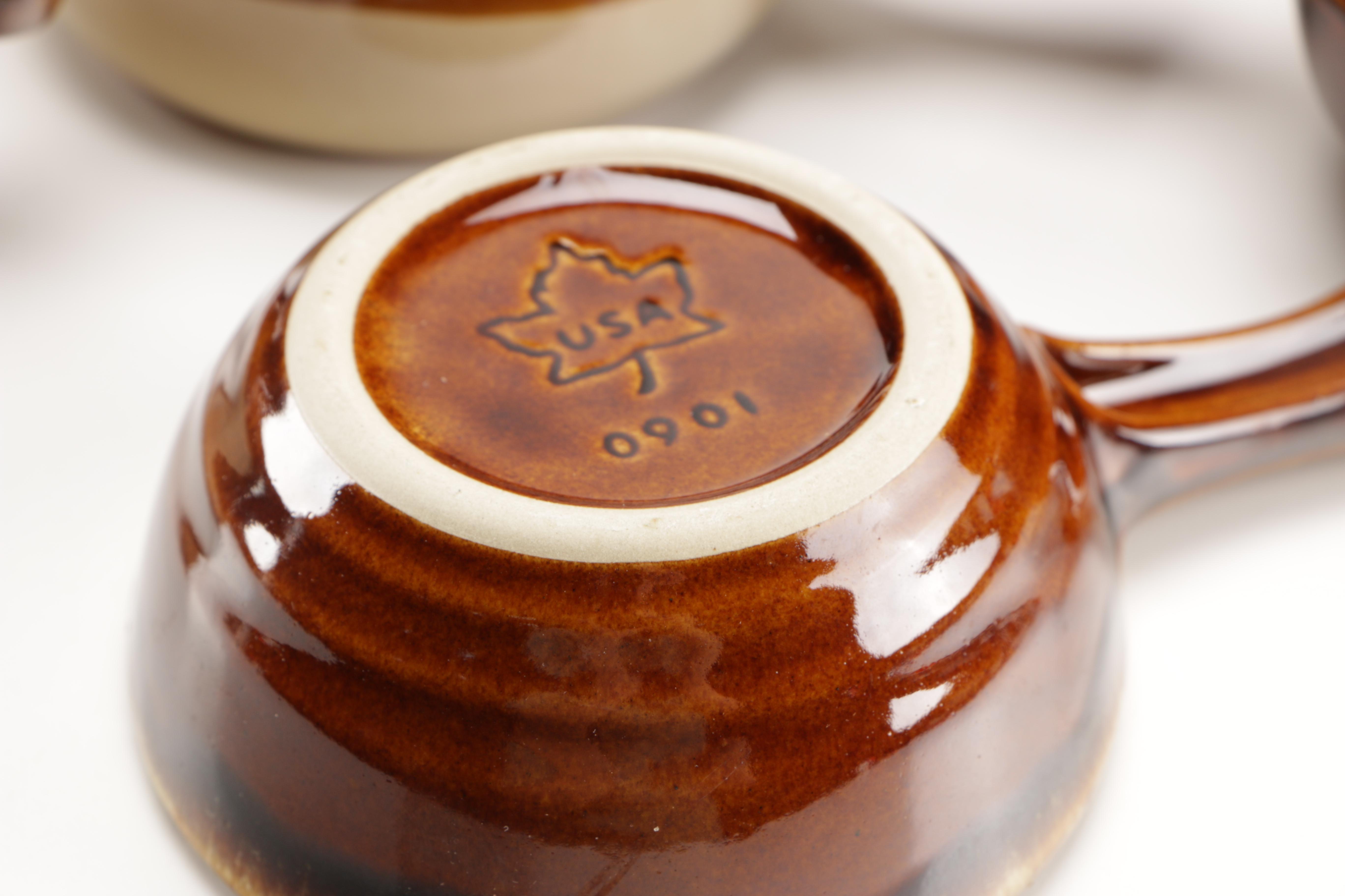 Large Collection of Hull and Monmouth Pottery Tableware