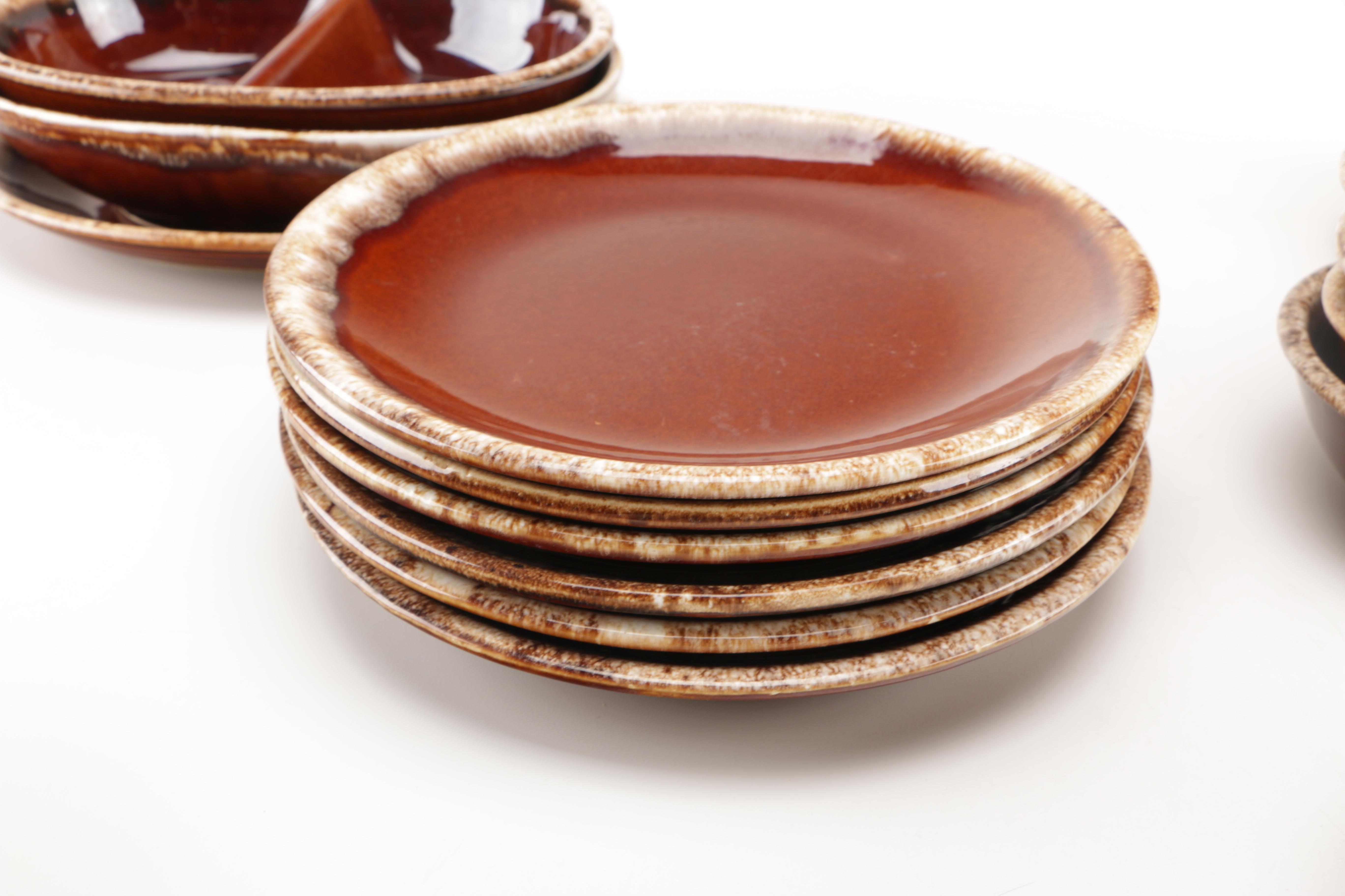 Large Collection of Hull and Monmouth Pottery Tableware