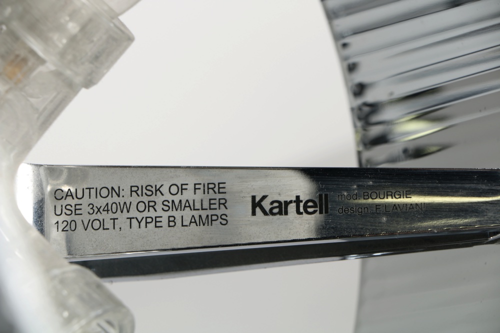 "Bourgie" Chrome Table Lamp by Kartell