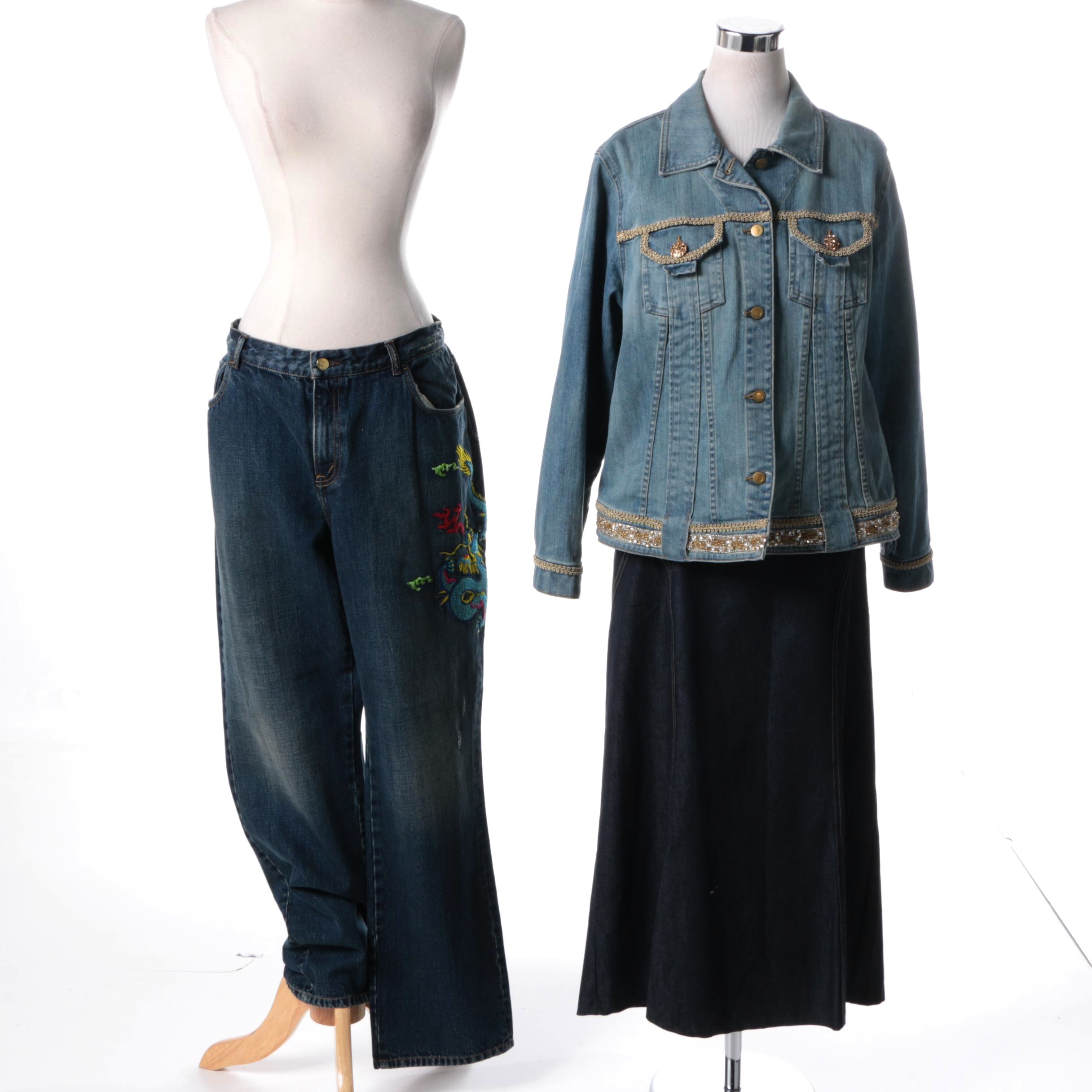 Women's Denim Clothing Items