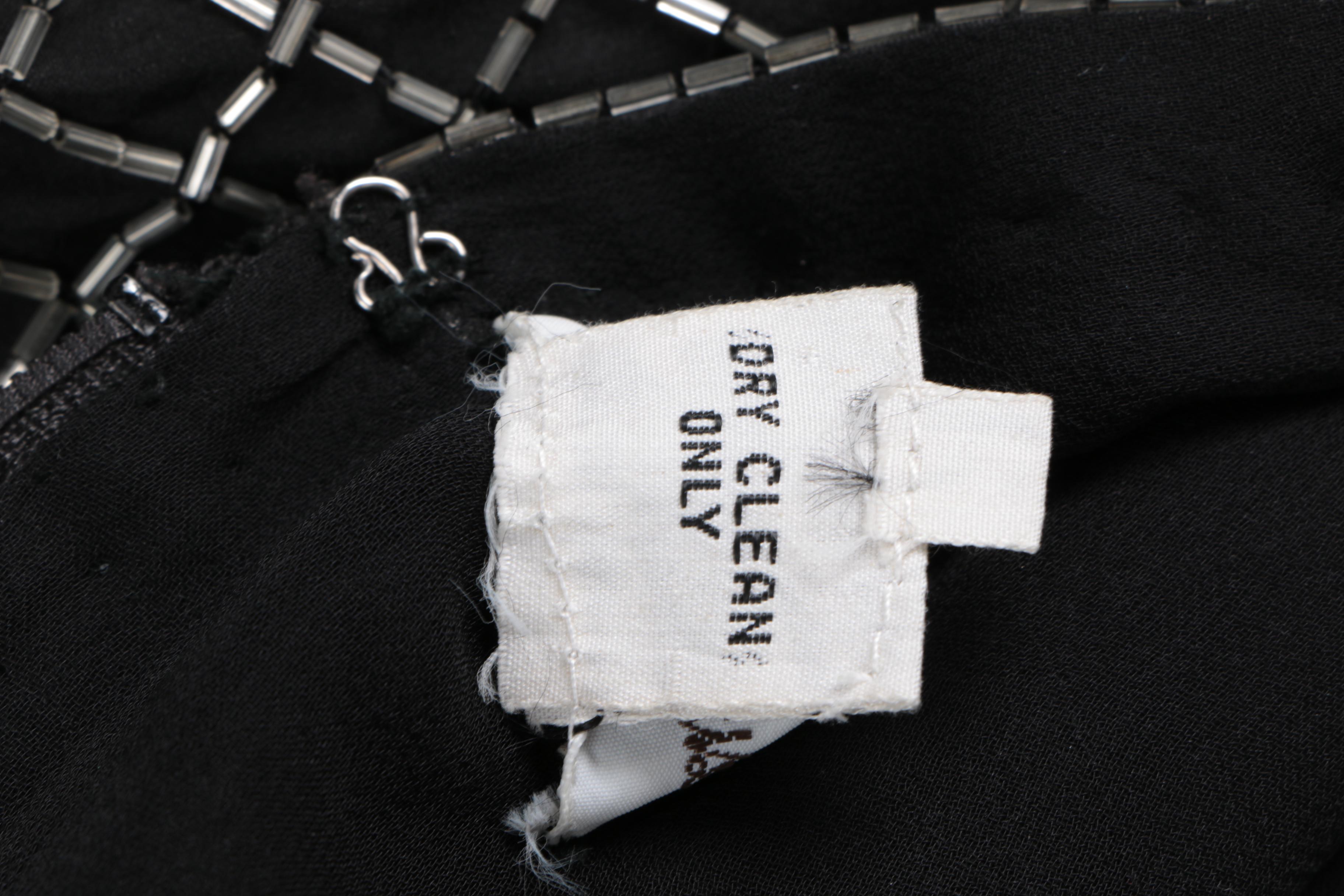 Neiman Marcus Black Embellished  Dress