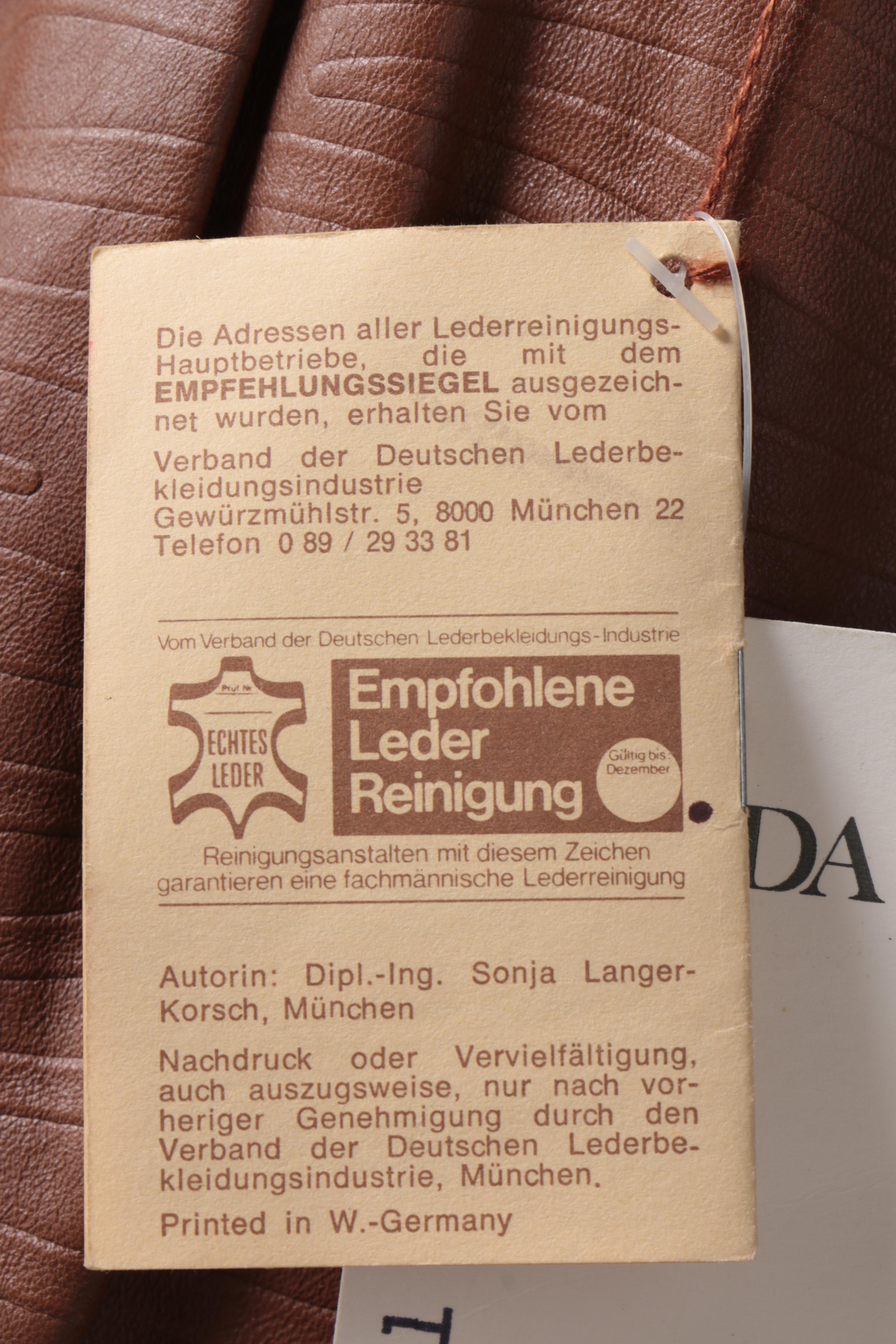 Escada Leather Skirt