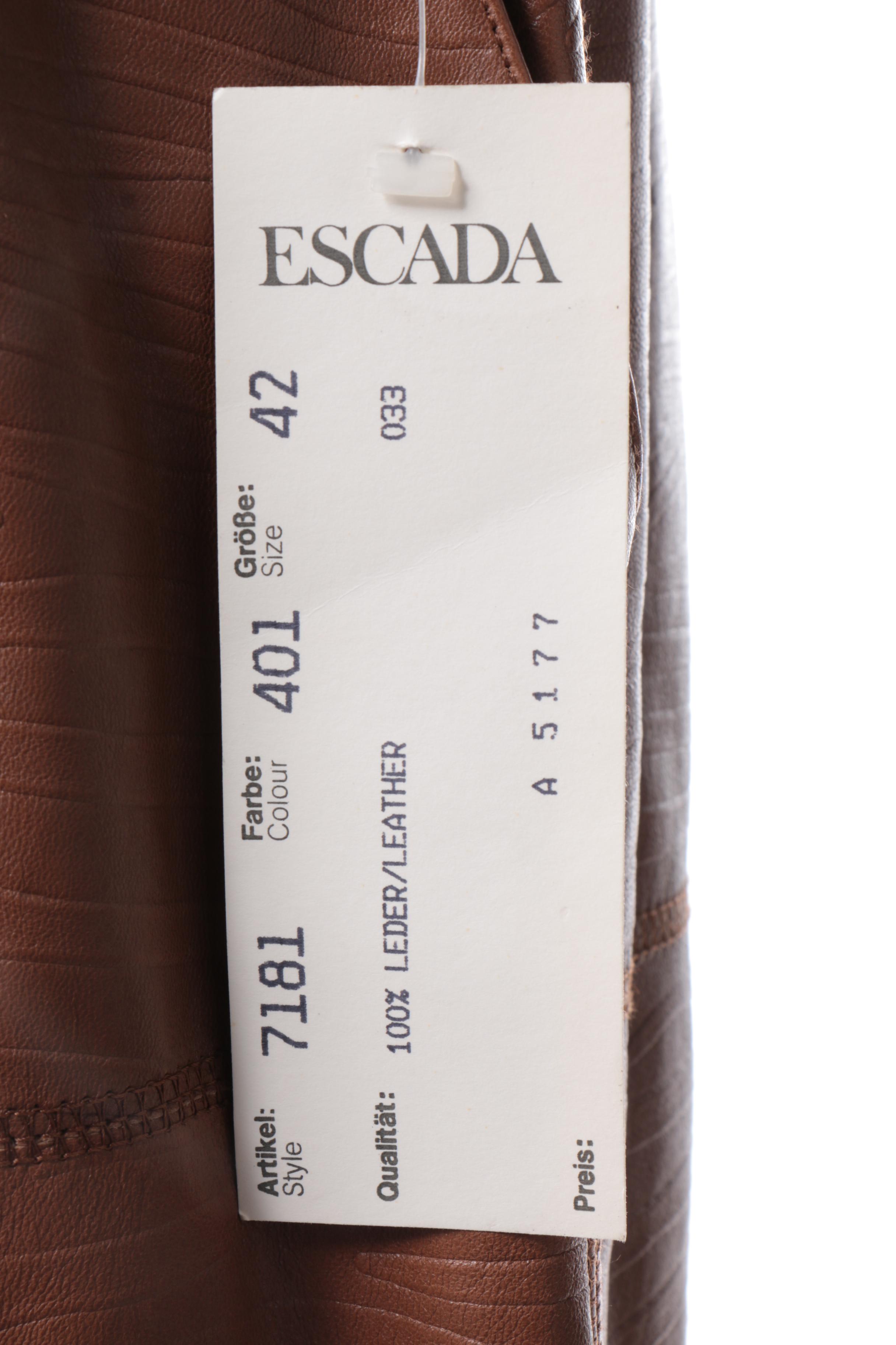 Escada Leather Skirt