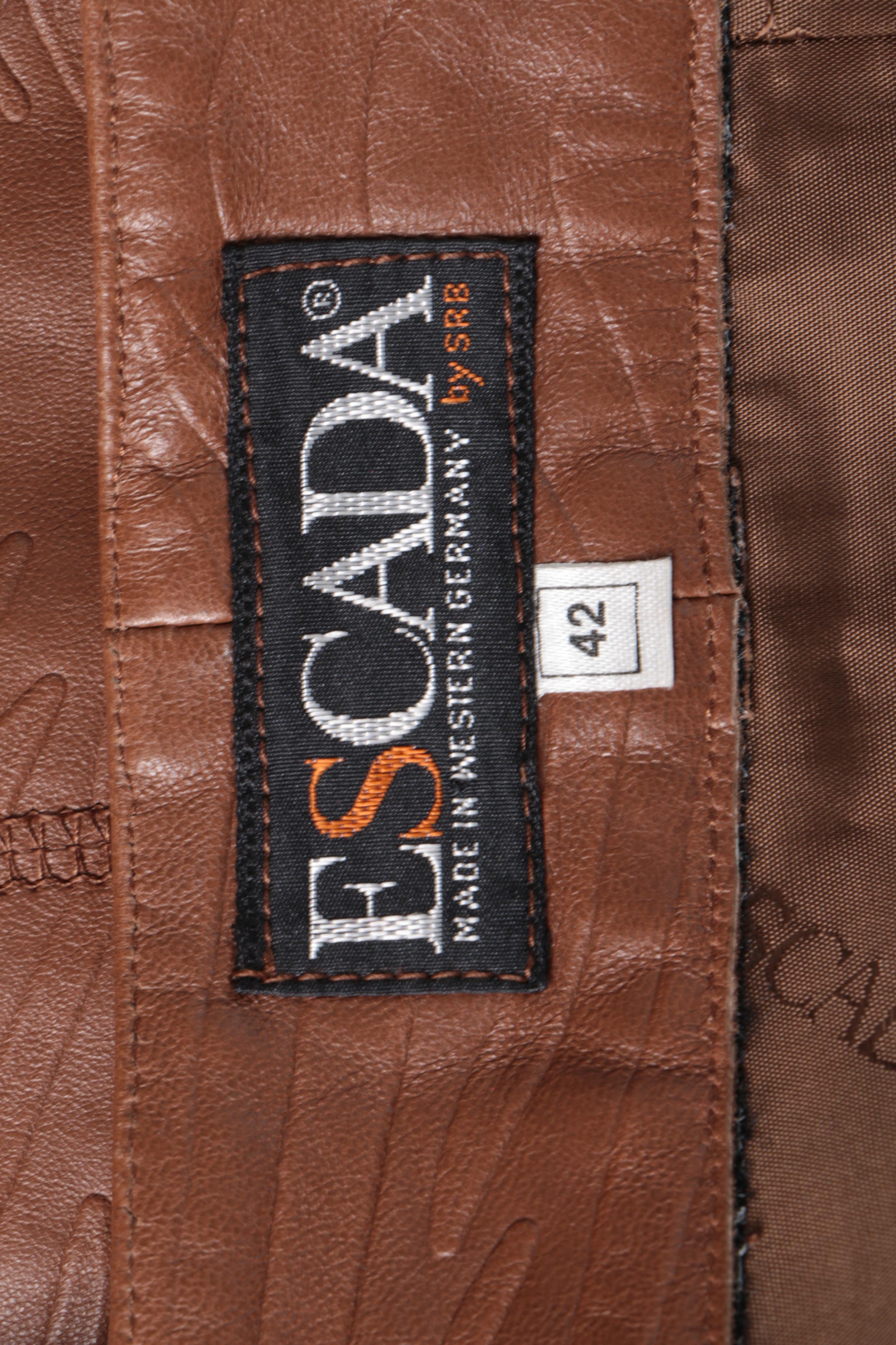 Escada Leather Skirt